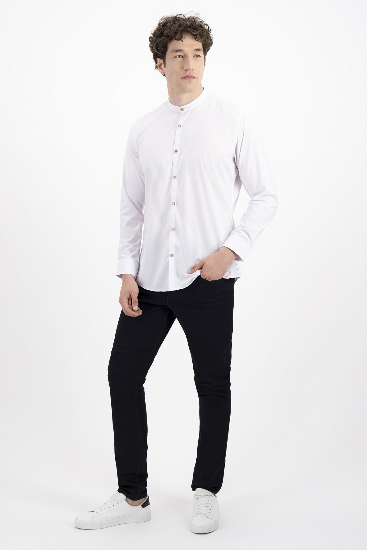 CAMISA CASUAL TLAOLLI SLIM FIT MENS FASHION image number 3
