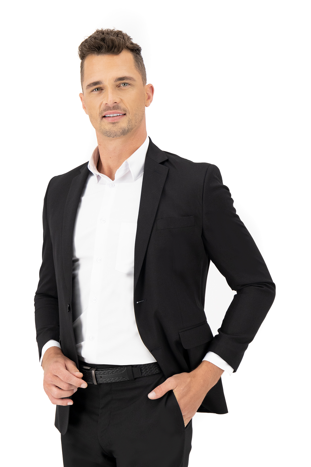 SACO VESTIR NEGRO SLIM FIT LMENTAL