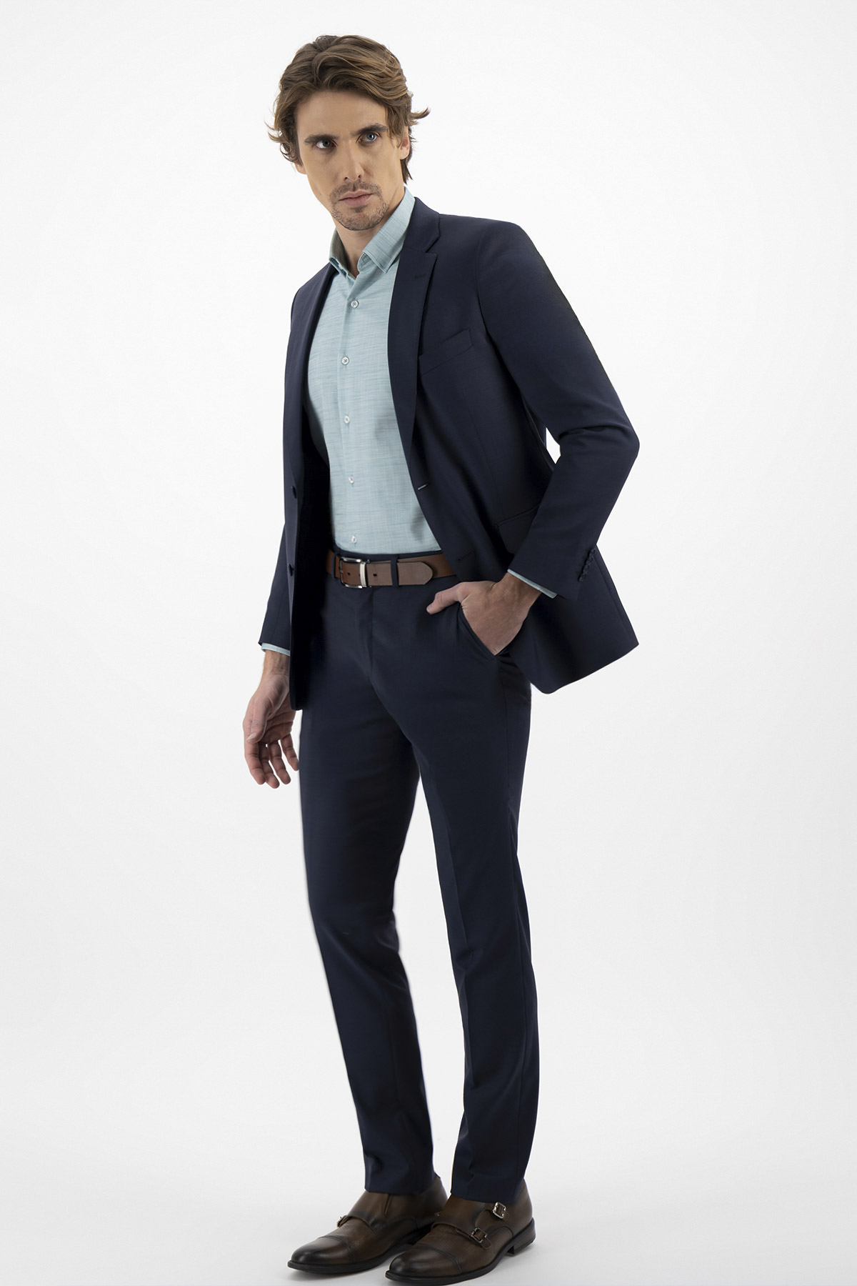 TRAJE FRESCO DI LANA SLIM FIT LAMBERTI image number 0