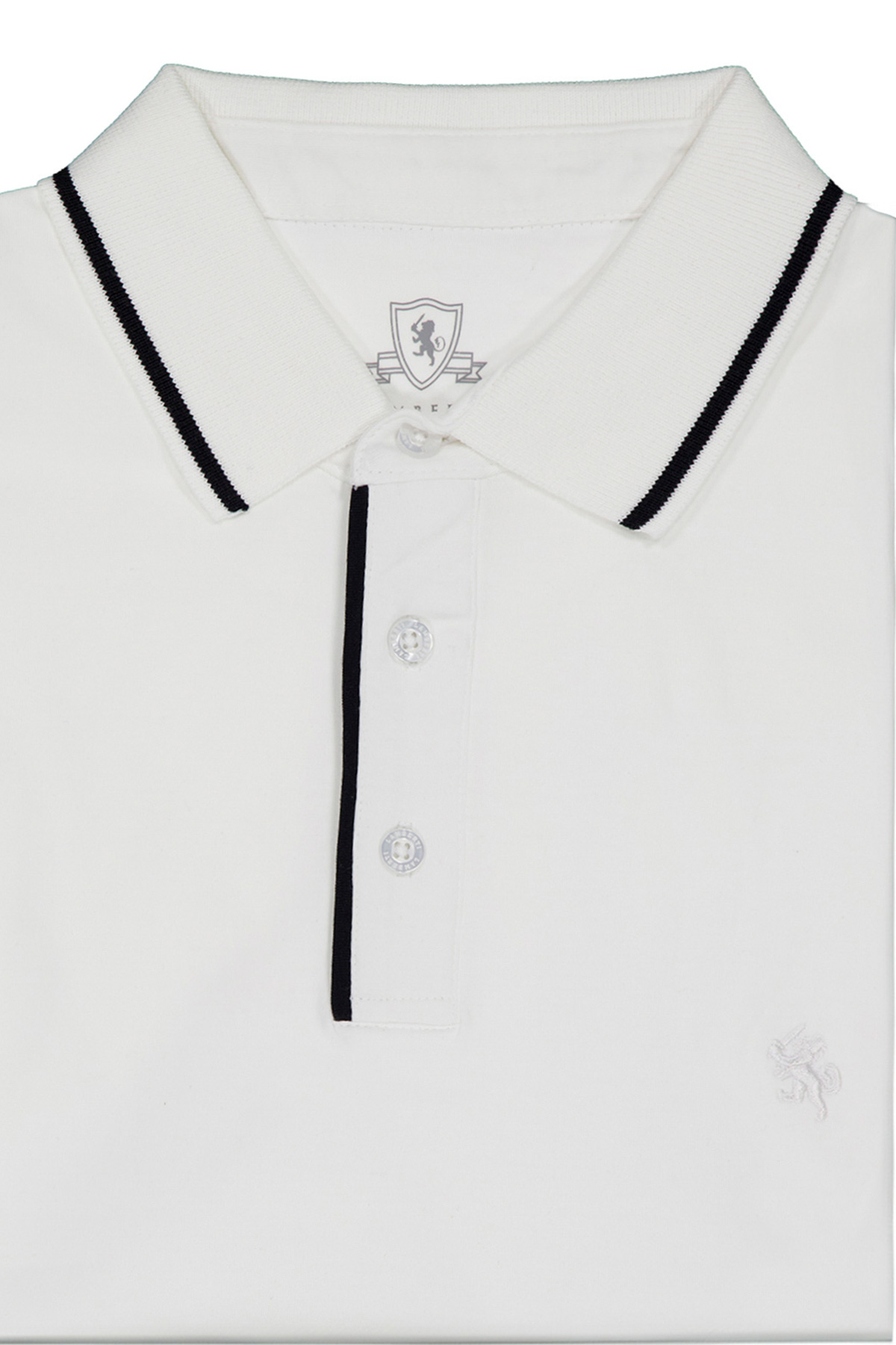 PLAYERA TIPO POLO PREMIUM COTTON CONTEMPORARY FIT LAMBERTI image number 4
