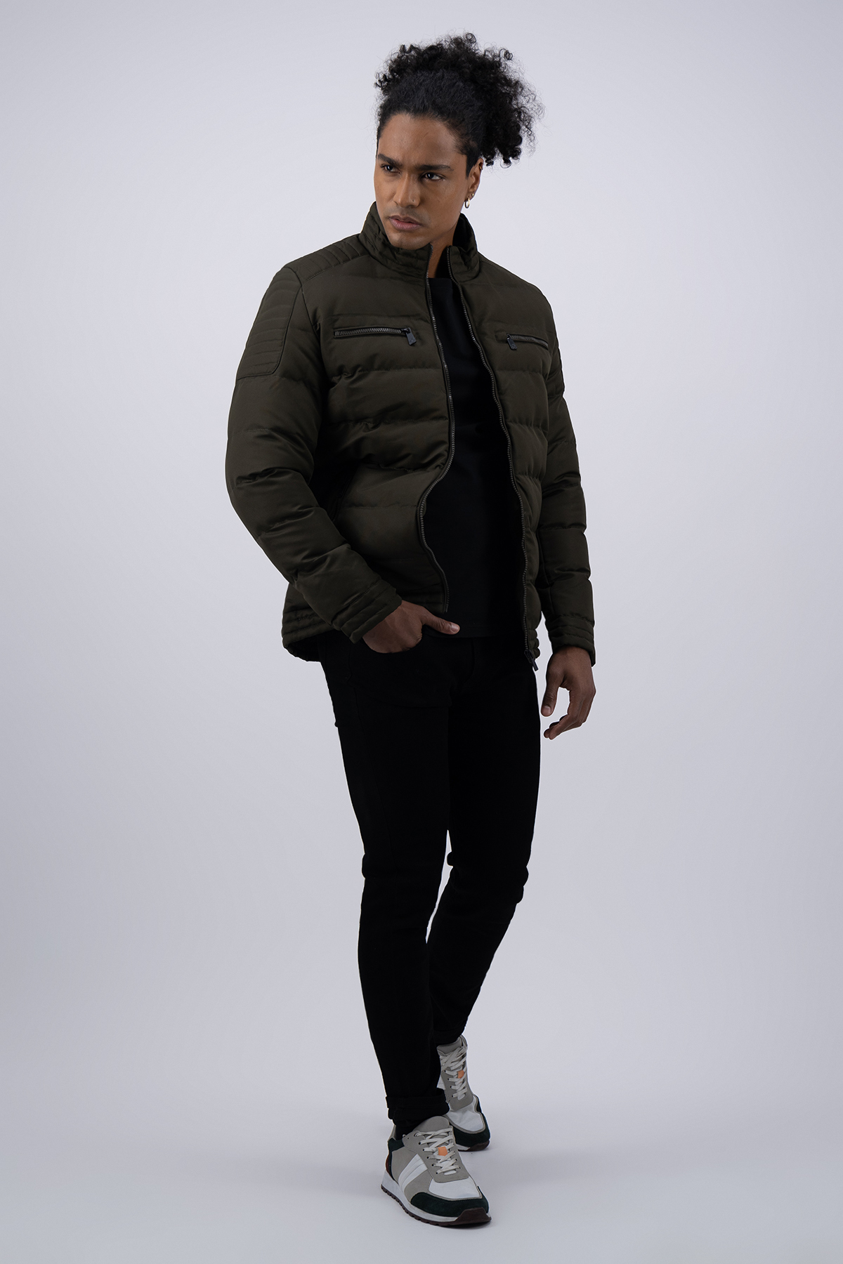 CHAMARRA VERDE OLVIDA SLIM FIT LMENTAL image number 0