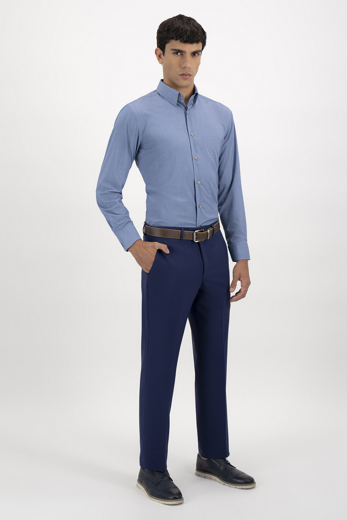 Pantalón Formal Fresco Di Lana Modern Fit Lamberti image number 2