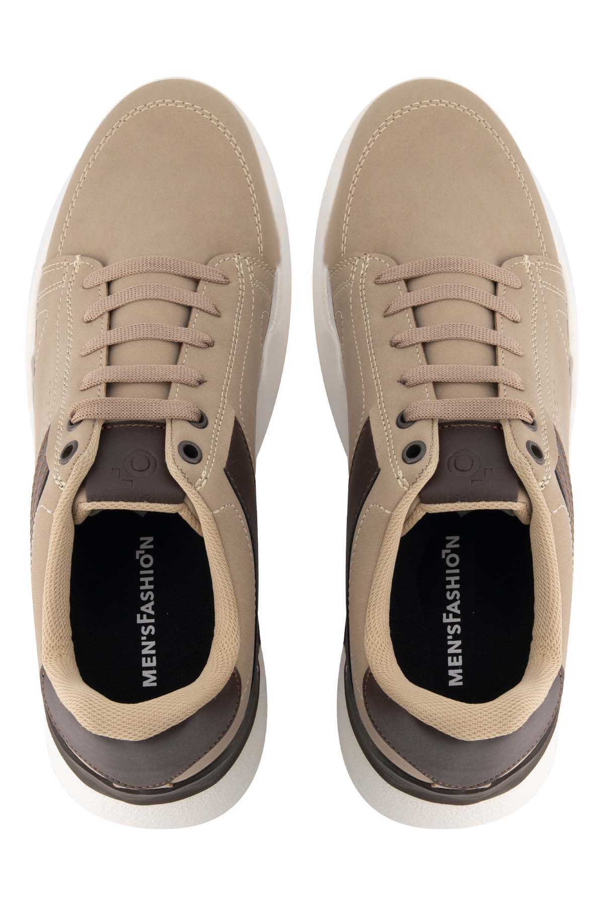 TENIS BEIGE MENS FASHION image number 2