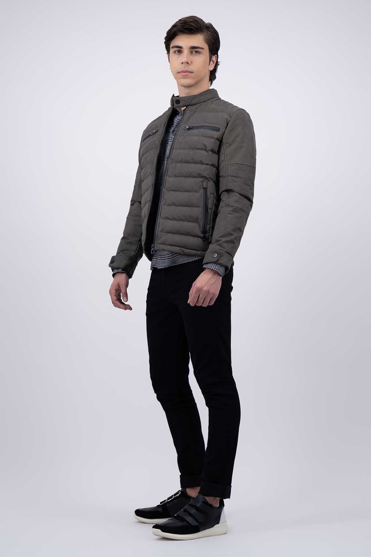 CHAMARRA VERDE SLIM FIT LMENTAL image number 0