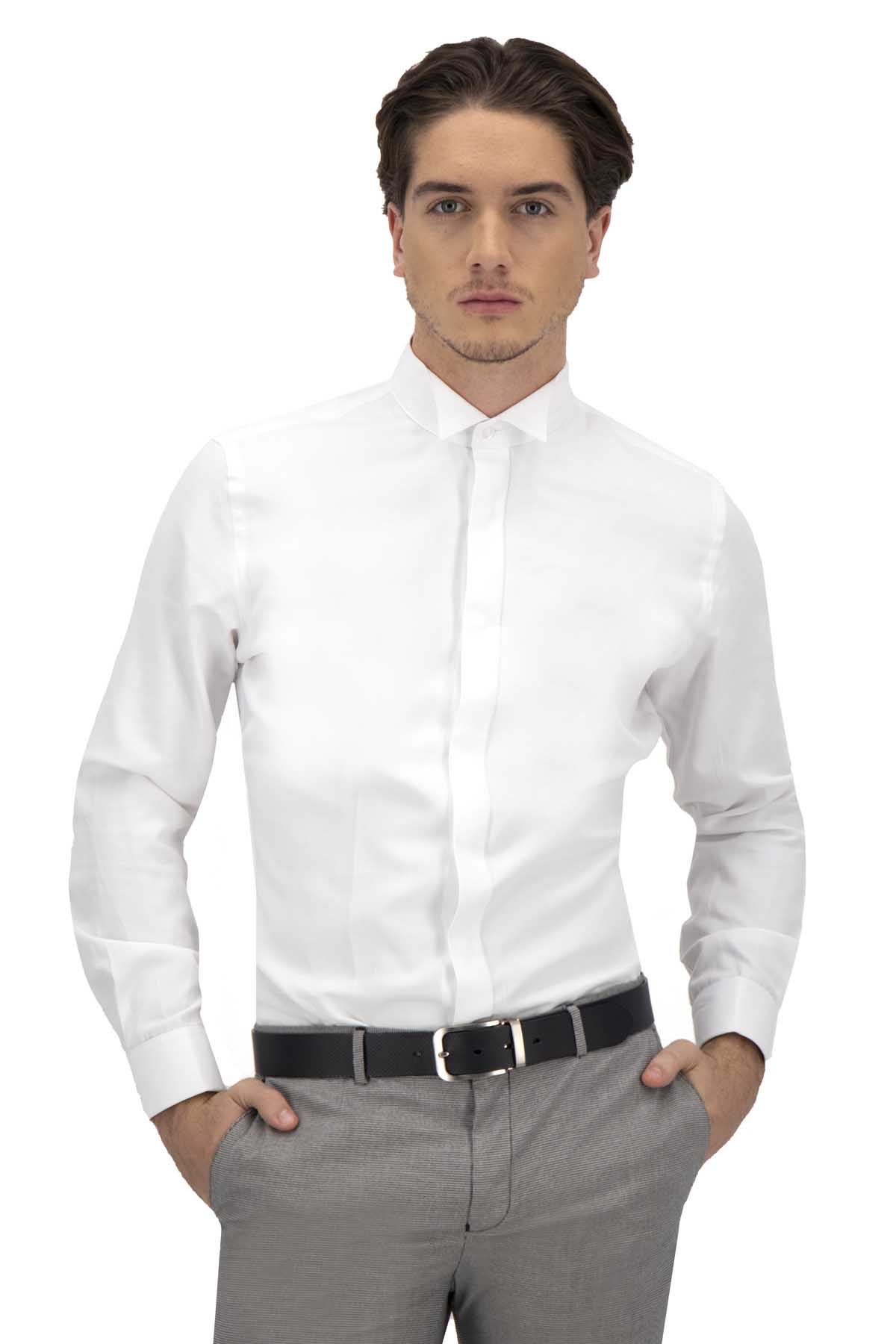 CAMISA CEREMONIA BLANCA SLIM FIT LMENTAL image number 0