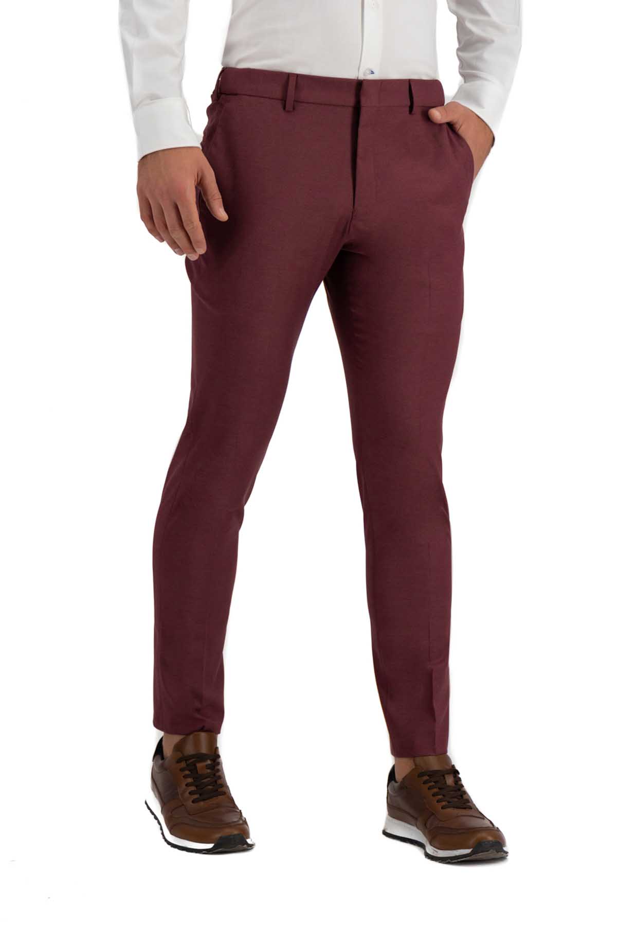 PANTALÓN VESTIR VINO SLIM FIT LMENTAL image number 0
