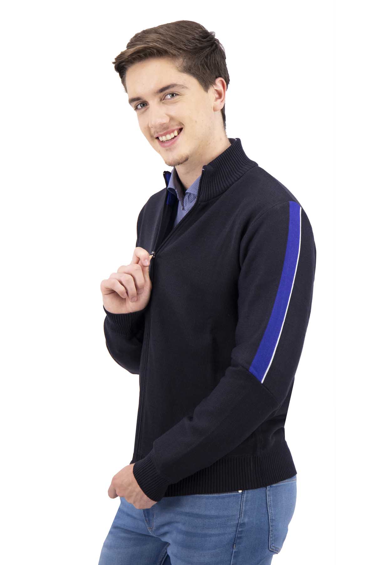 SUETER AZUL MARINO SLIM FIT LMENTAL image number 1