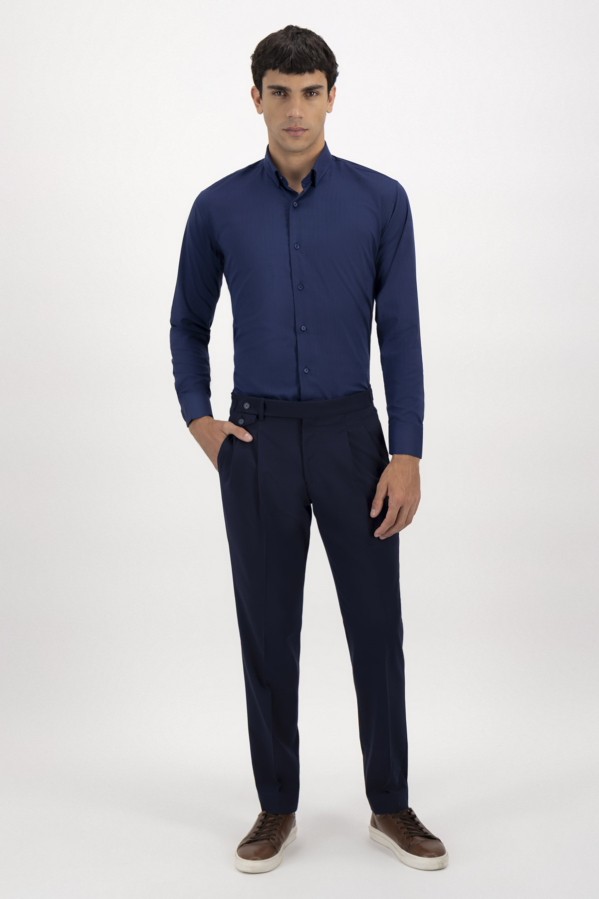 Pantalón Formal Fresco Di Lana Modern Fit Lamberti image number 2