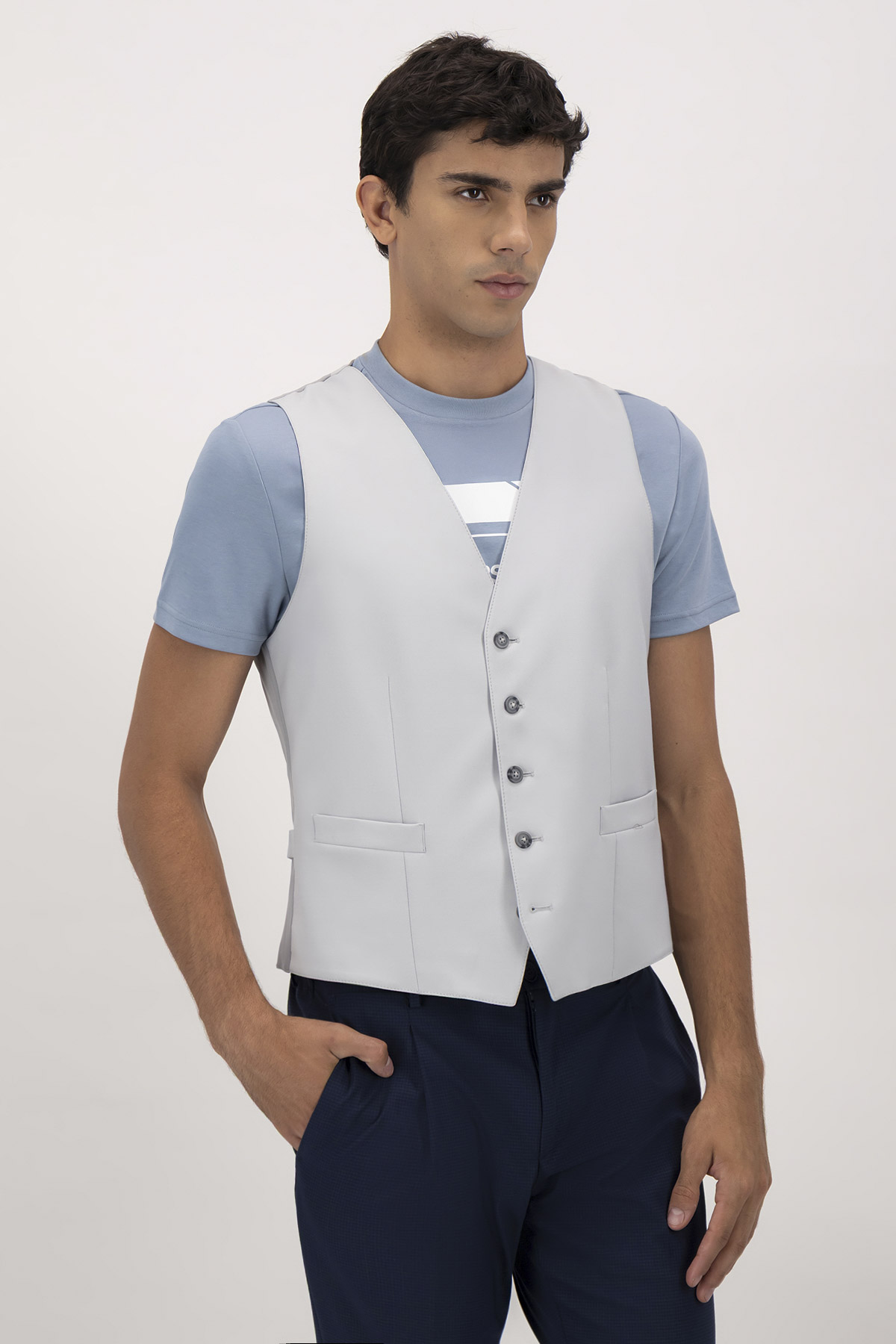Chaleco Formal Bamboo Fiber Slim Fit Lmental