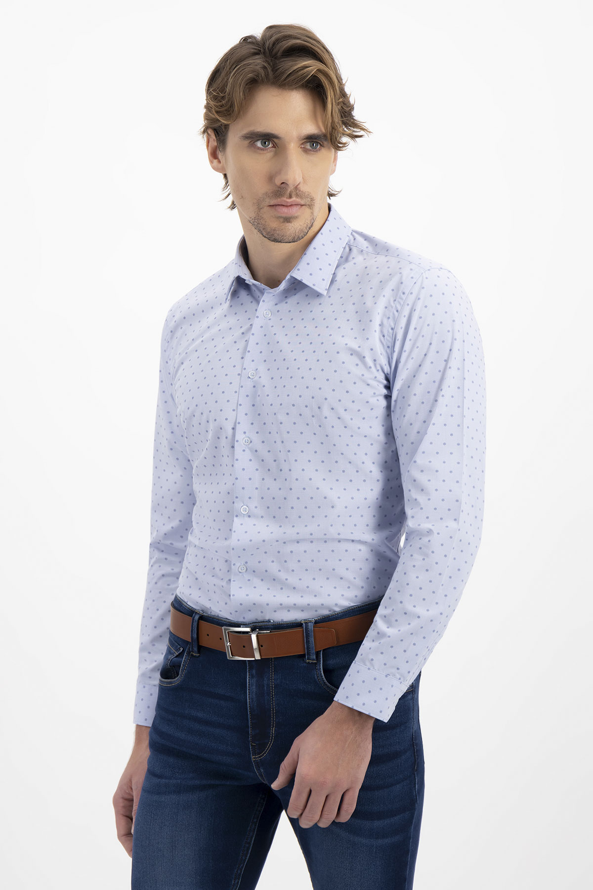 CAMISA CASUAL BAMBOO FIBER SLIM FIT LMENTAL image number 0