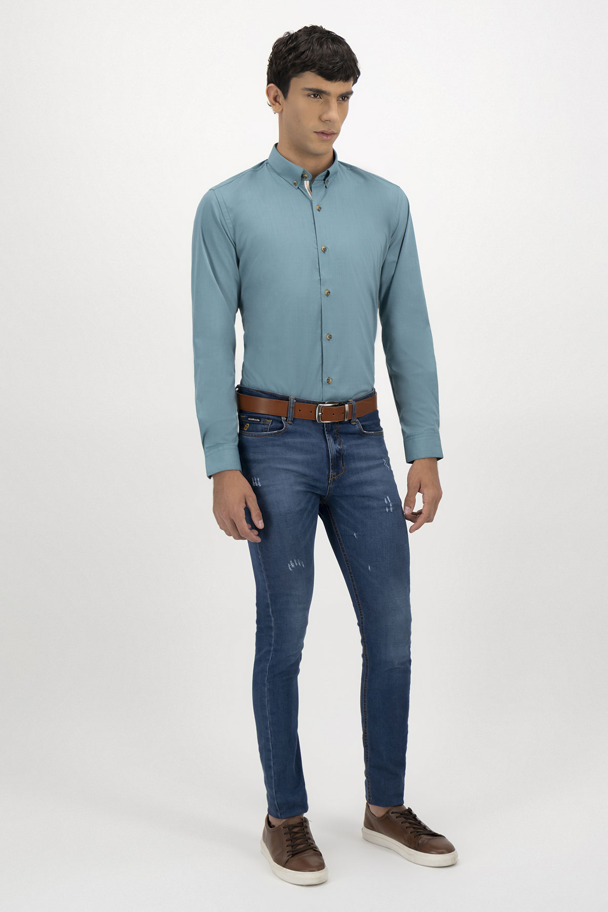 Camisa Casual Bamboo Fiber Slim Fit Lmental image number 3