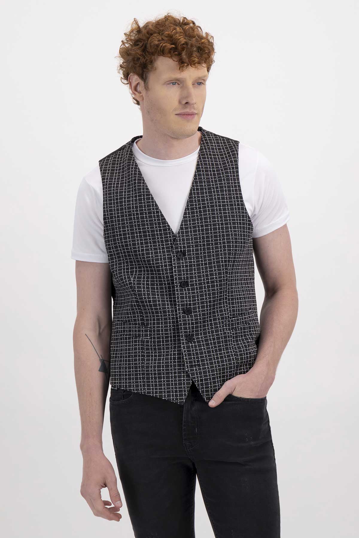 chaleco formal slim fit lmental