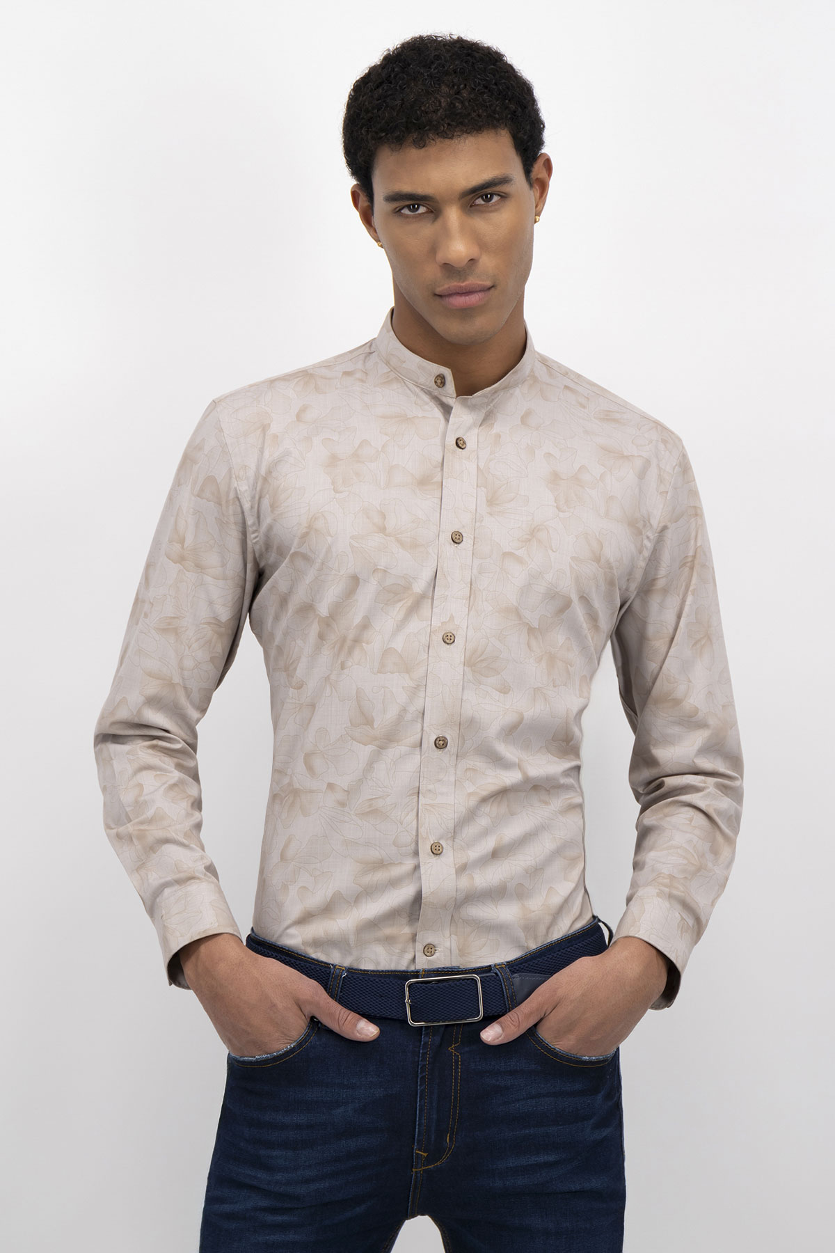 CAMISA CASUAL TLAOLLI SLIM FIT MENS FASHION image number 0