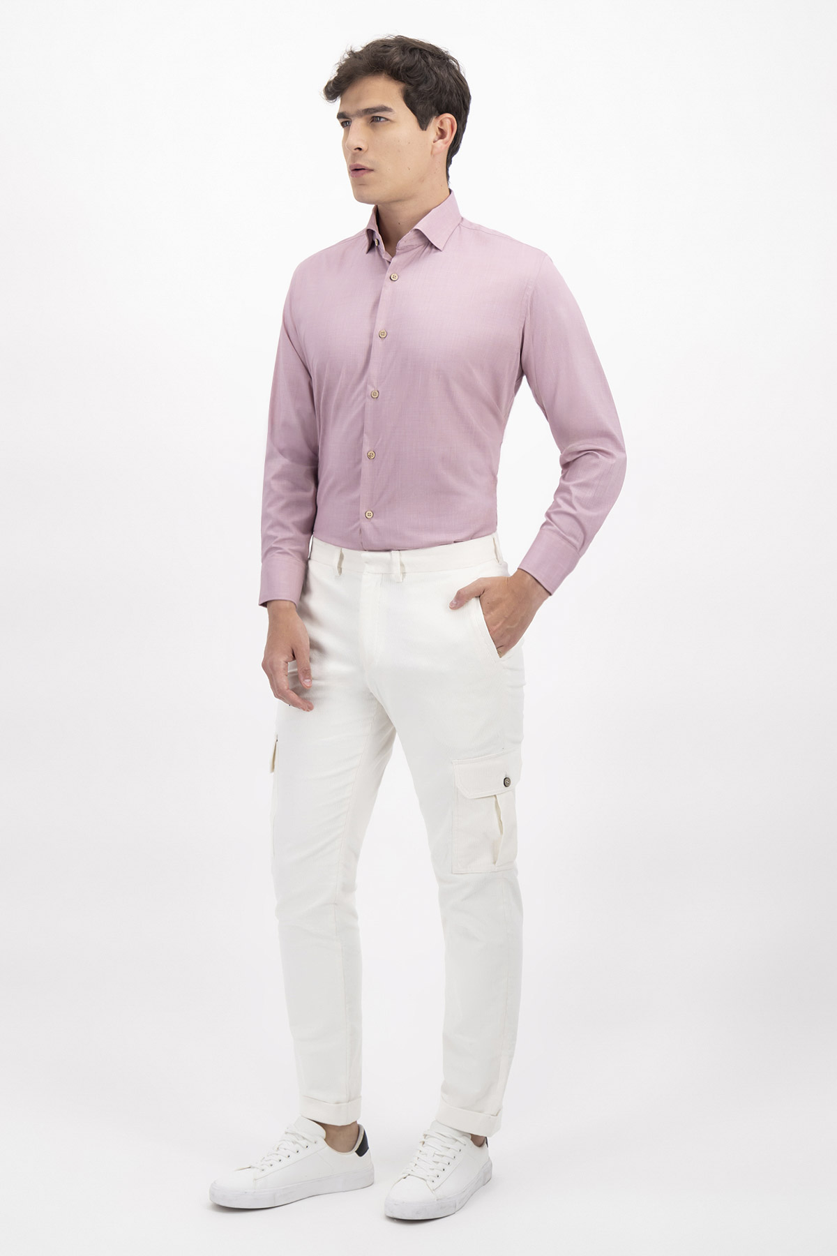 CAMISA CASUAL TLAOLLI CONTEMPORARY FIT MENS FASHION image number 3