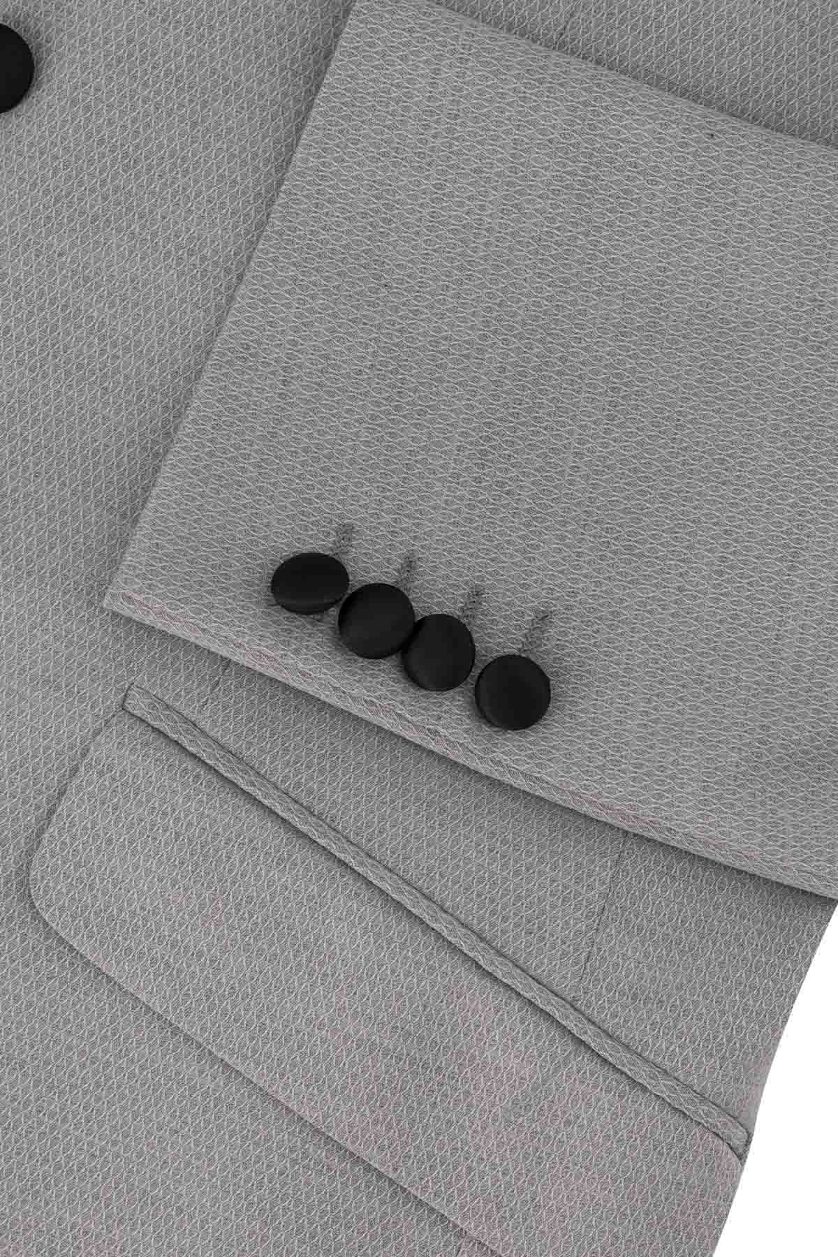 SACO SMOKING COLOR GRIS SLIM FIT LMENTAL image number 3