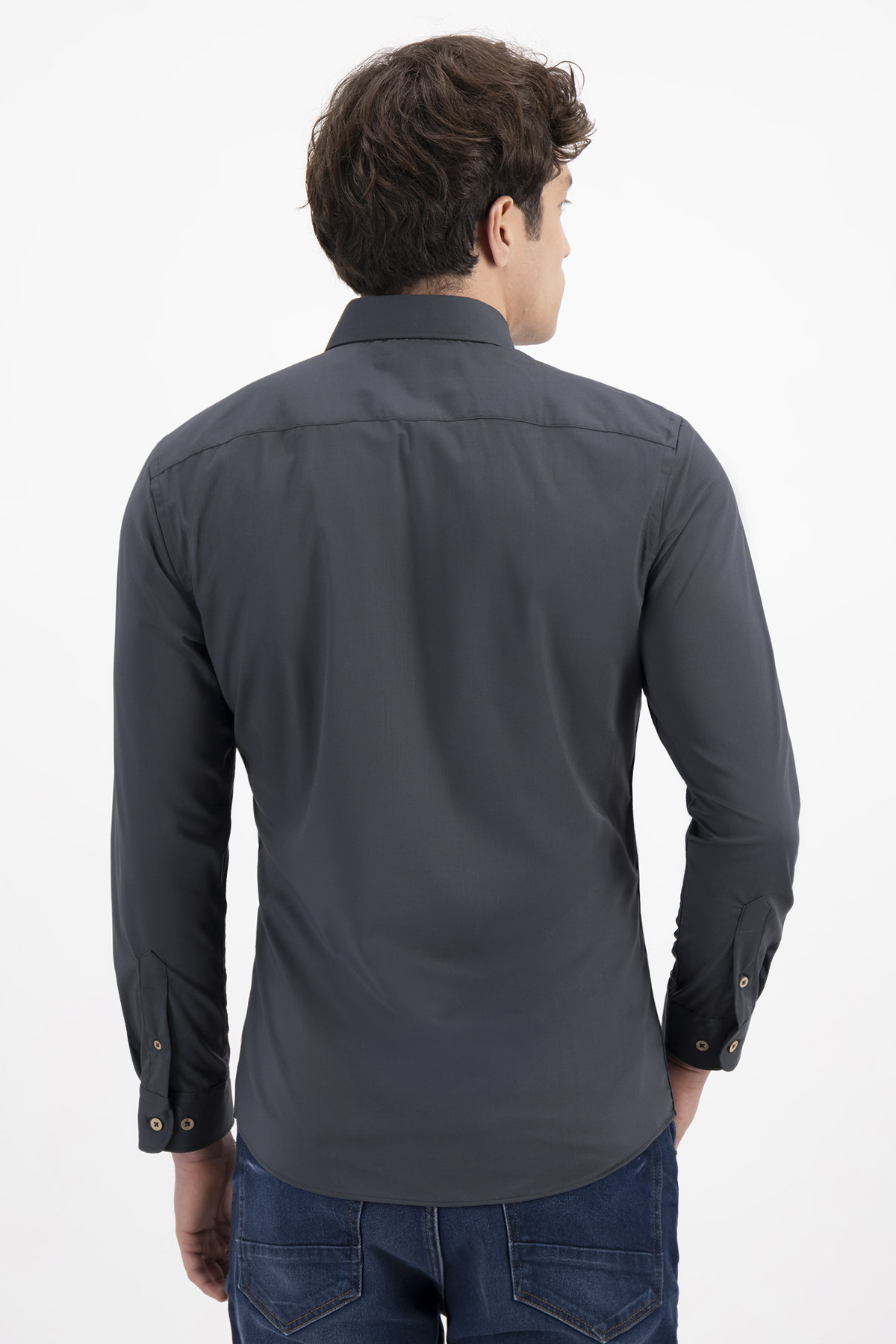 CAMISA CASUAL TLAOLLI SLIM FIT MENS FASHION image number 2