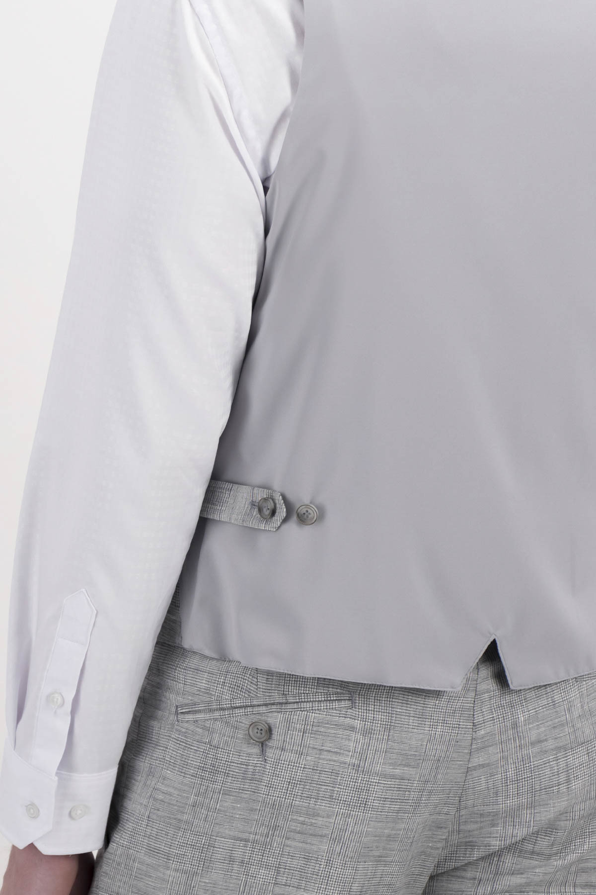 chaleco formal lino slim fit lmental image number 2