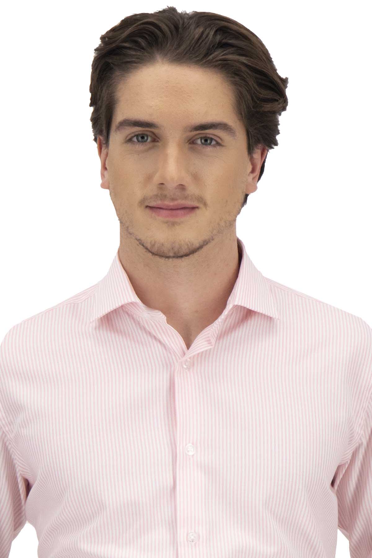 CAMISA VESTIR ROSA PASTEL CONTEMPORARY FIT LAMBERTI image number 1