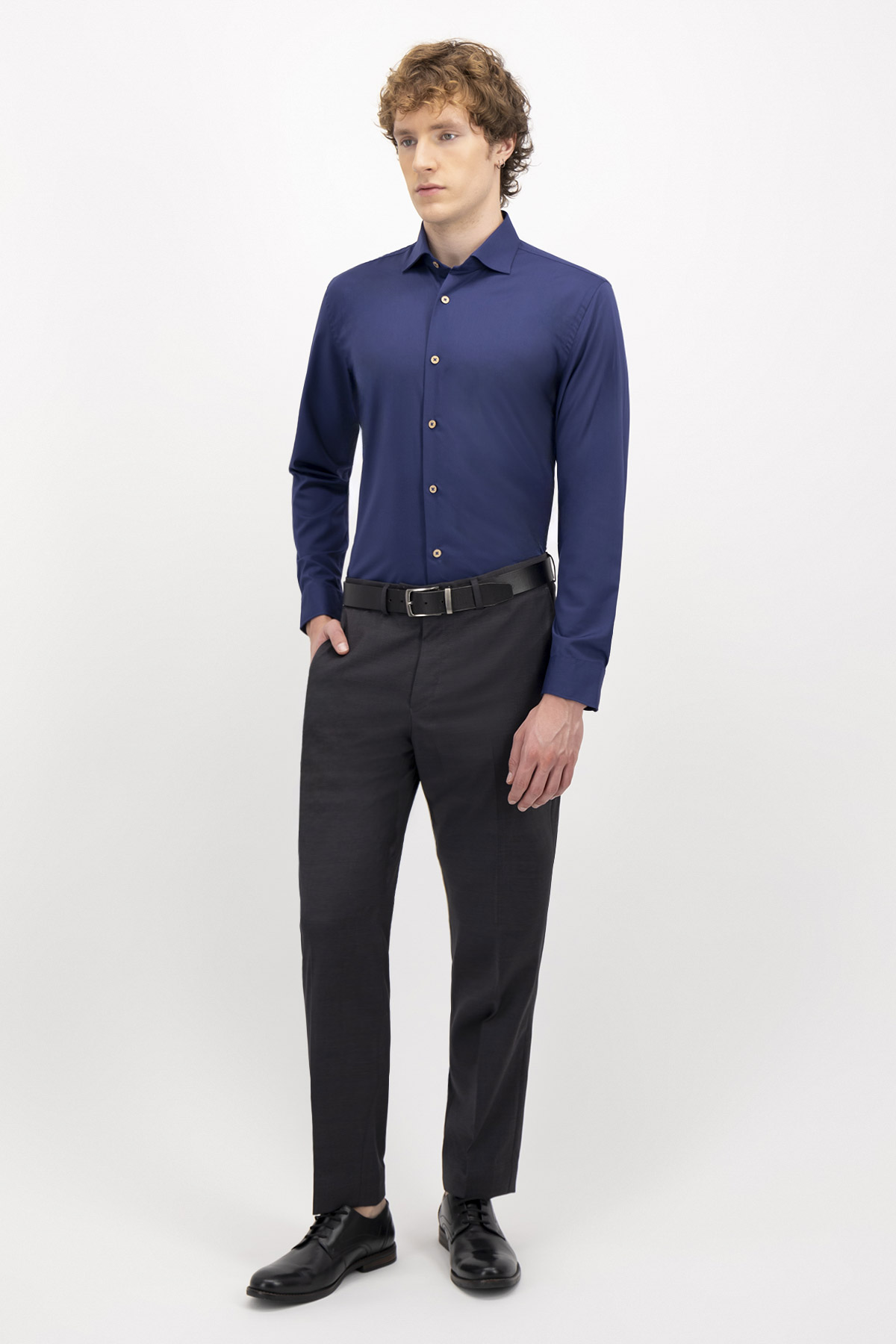 CAMISA FORMAL TLAOLLI SLIM FIT MENS FASHION image number 3