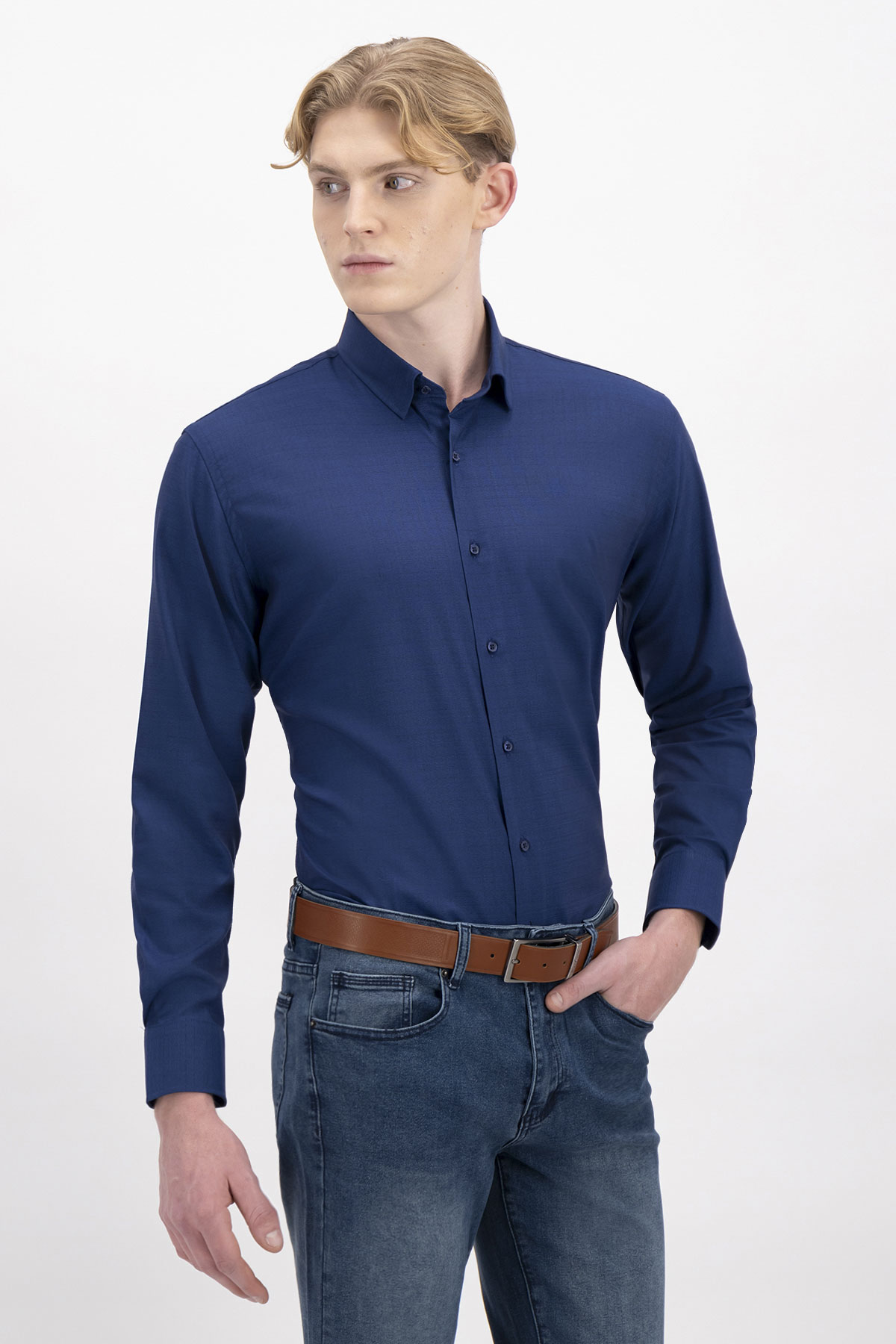 CAMISA FORMAL BAMBOO FIBER SLIM FIT LMENTAL