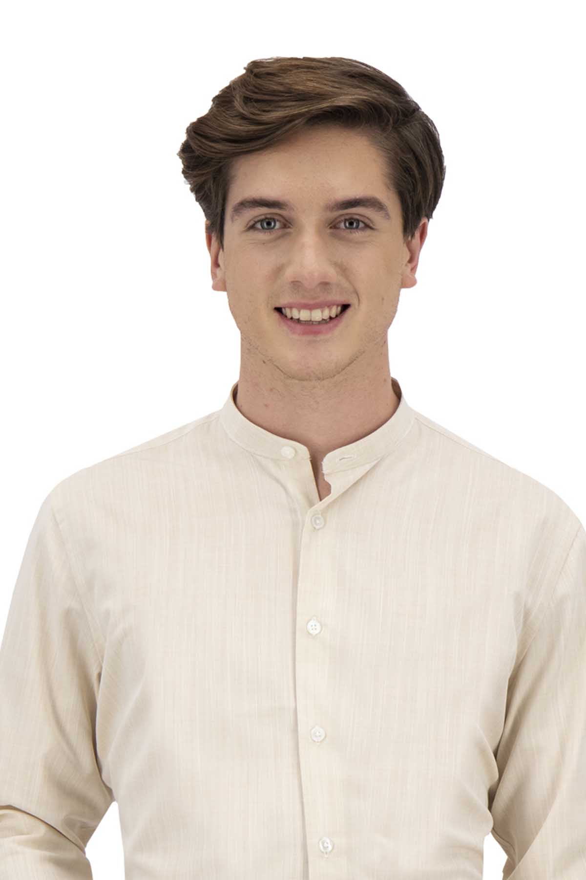 CAMISA CASUAL BEIGE SLIM FIT LMENTAL image number 1