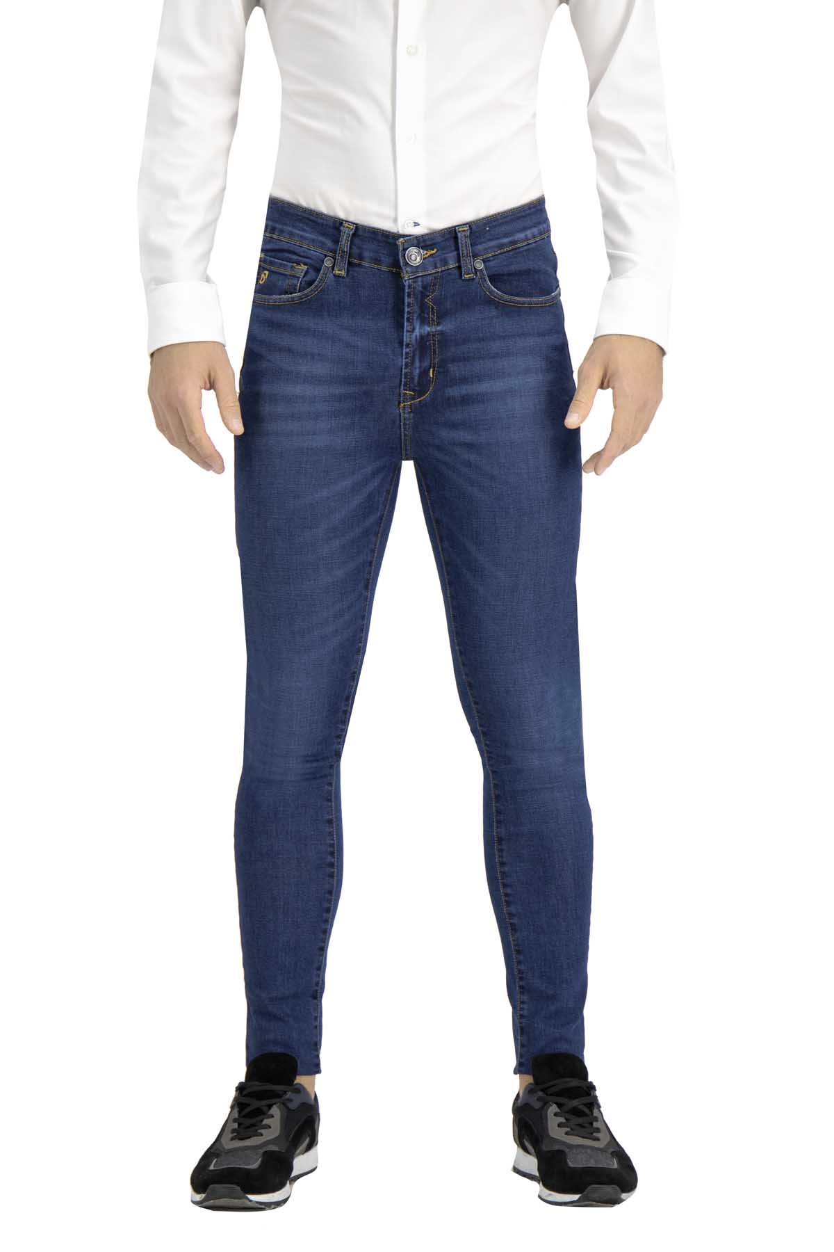 JEANS AZUL MARINO SKINNY FIT LMENTAL image number 1
