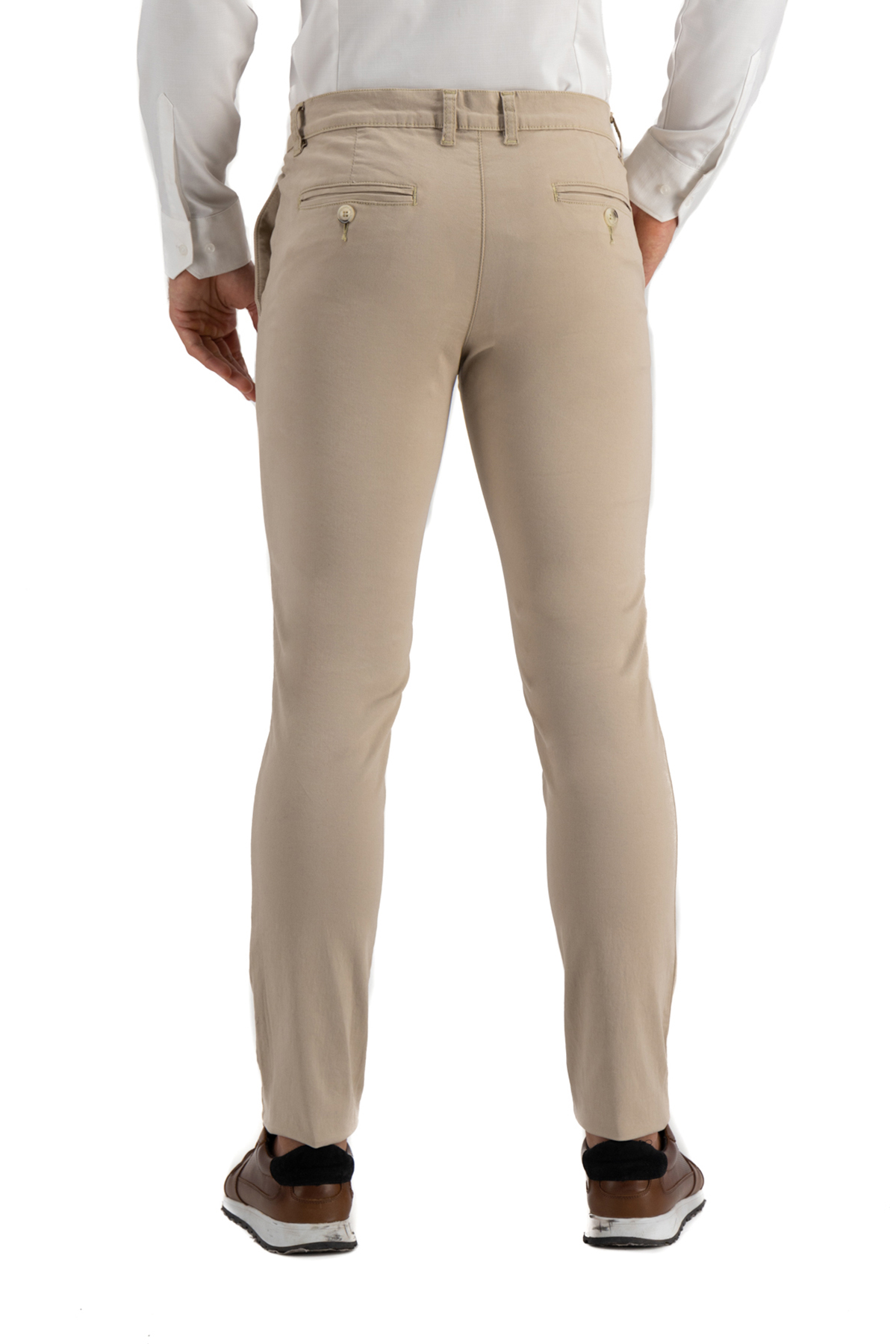 PANTALON SLIM BEIGE SLIM FIT LMENTAL image number 3