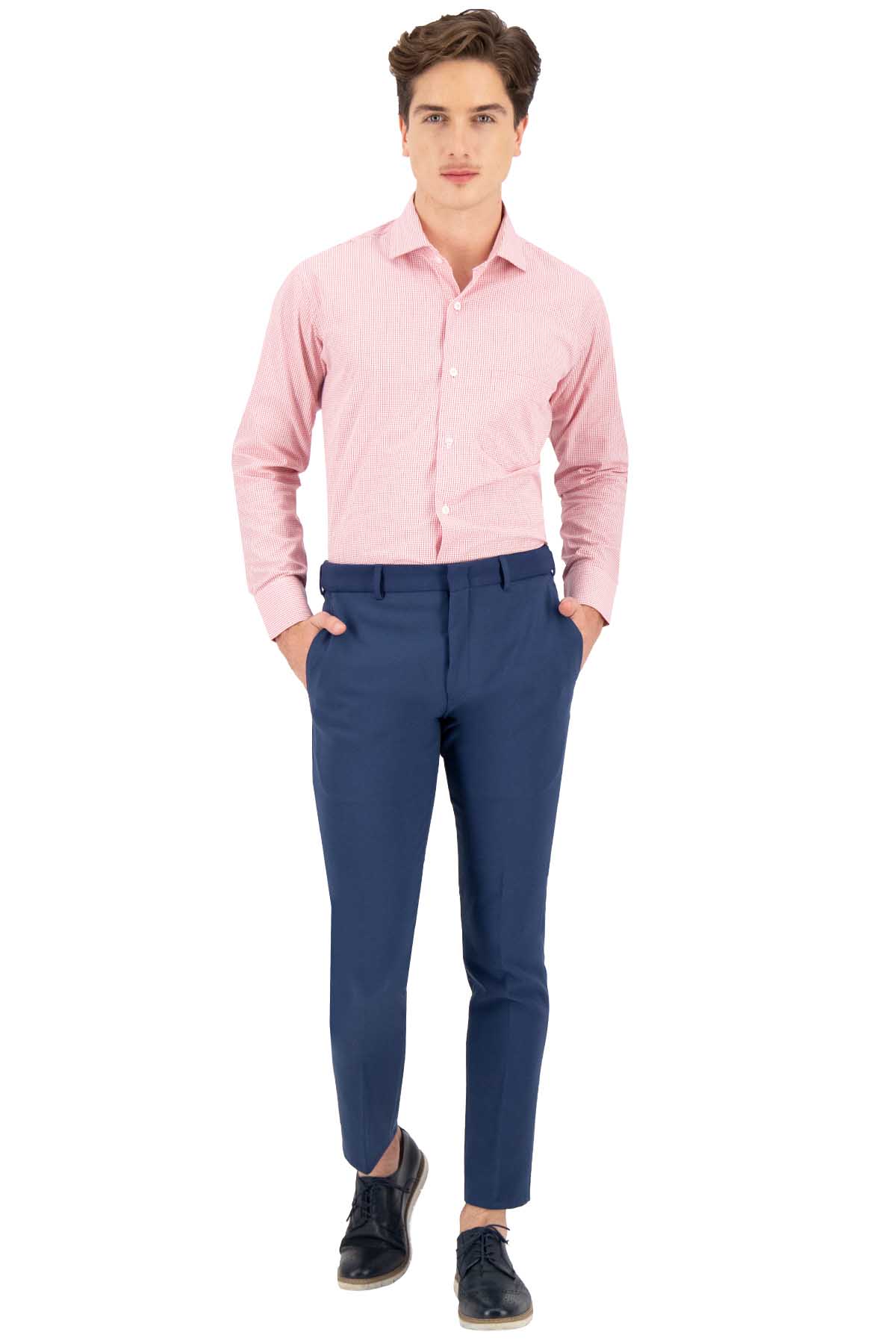 CAMISA VESTIR ROJA CONTEMPORARY FIT SONNETI UO image number 4