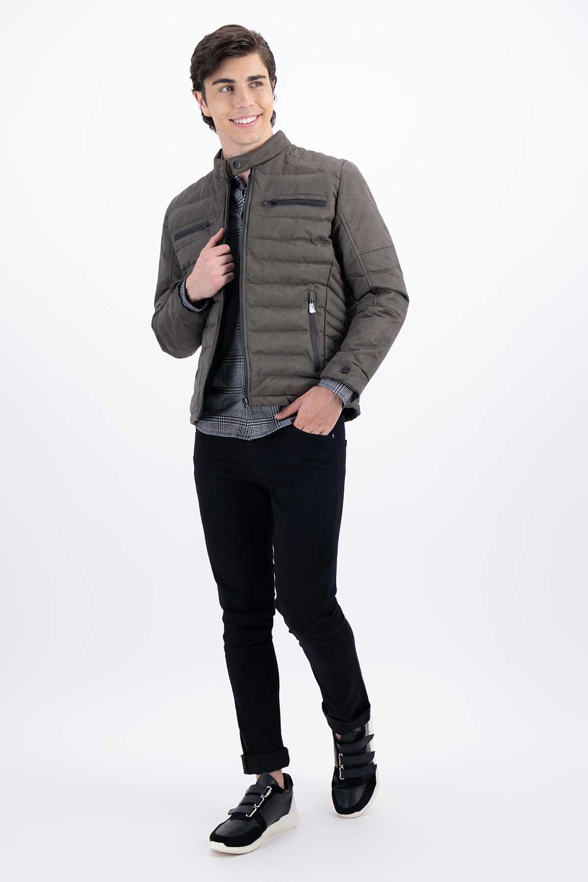CHAMARRA VERDE SLIM FIT LMENTAL image number 3