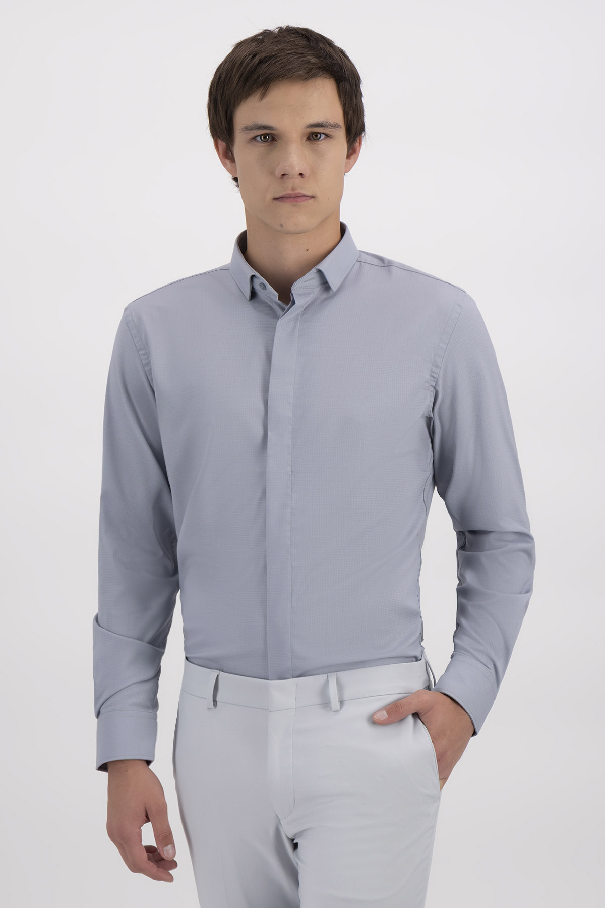 Camisa Formal Milk Touch Skinny Fit image number 2