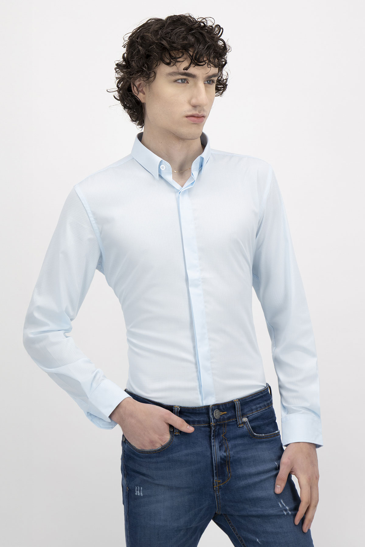 Camisa Formal Bamboo Fiber Skinny Fit Lmental
