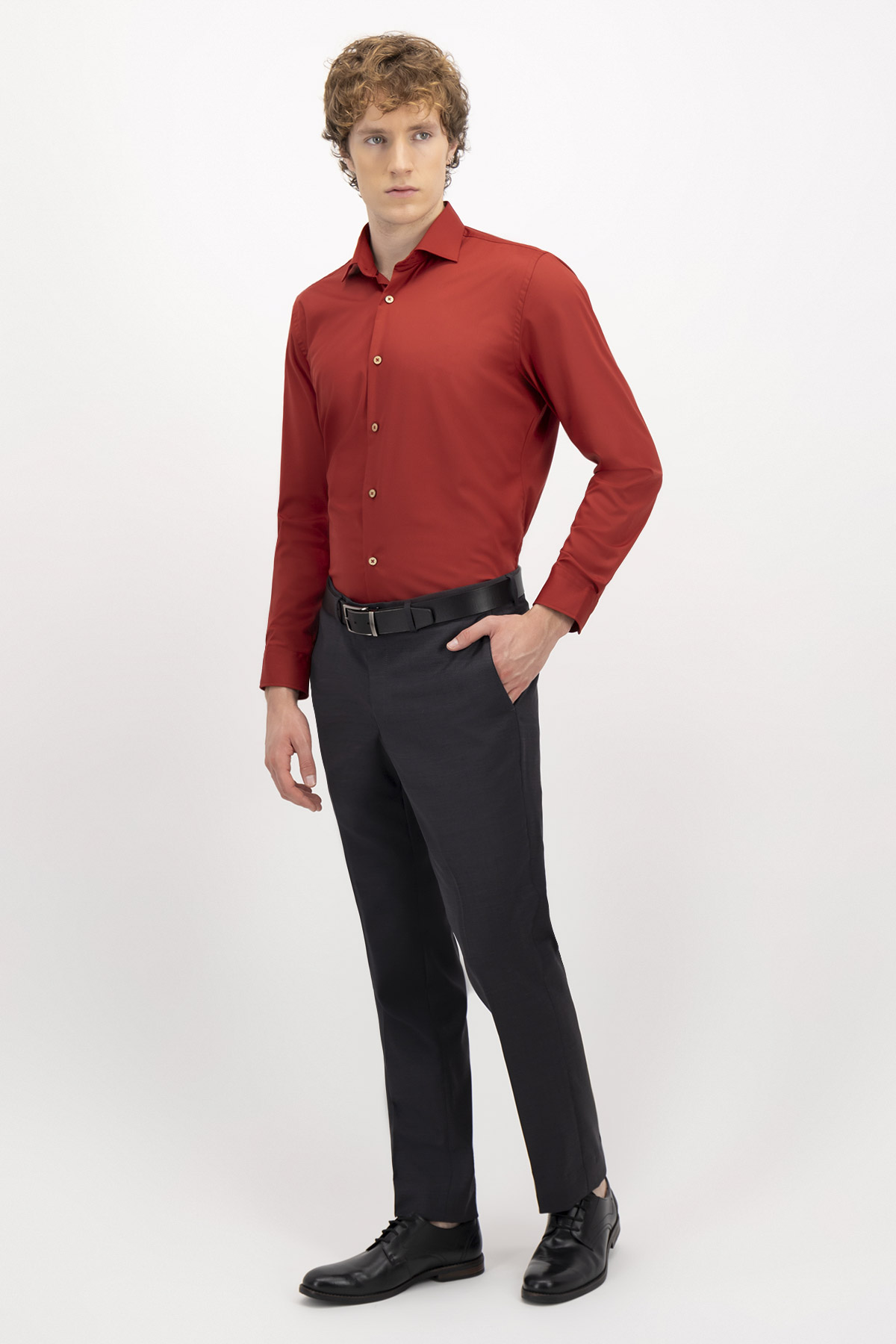 CAMISA FORMAL TLAOLLI SLIM FIT MENS FASHION image number 3