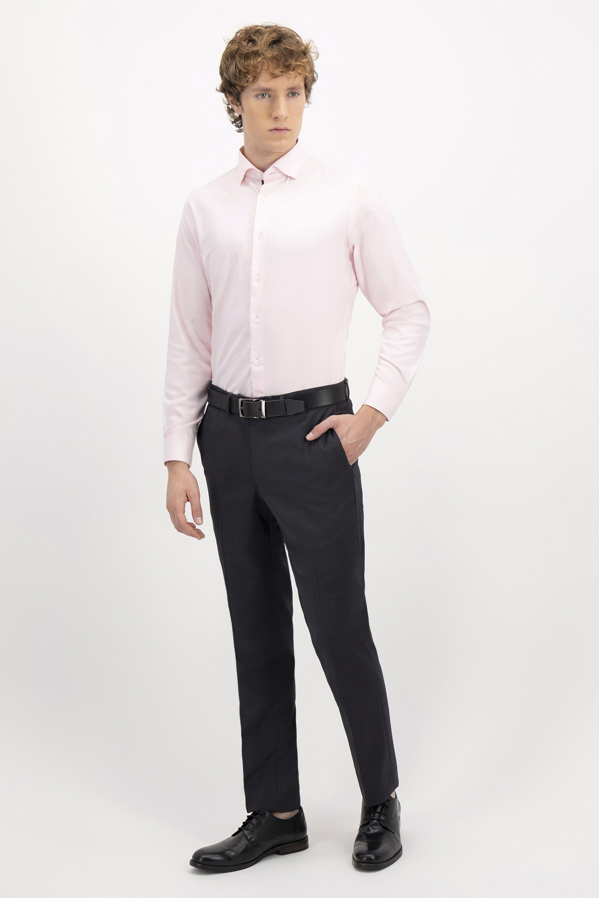 CAMISA FORMAL BAMBOO FIBER SKINNY FIT LMENTAL image number 3