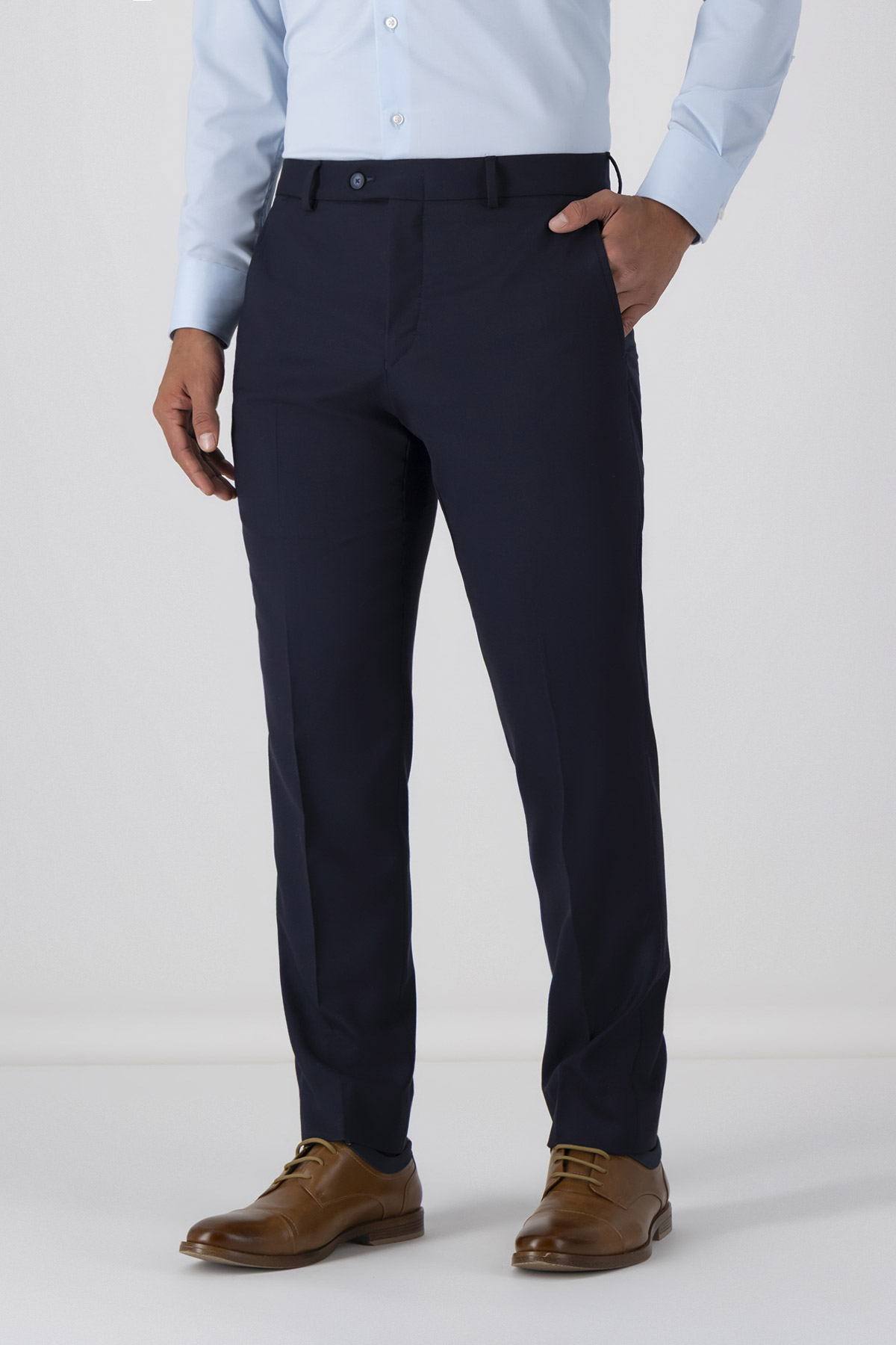 Pantalón Fresco Di Lana Slim Fit Lamberti Pantalón Fresco Di Lana Slim Fit Lamberti