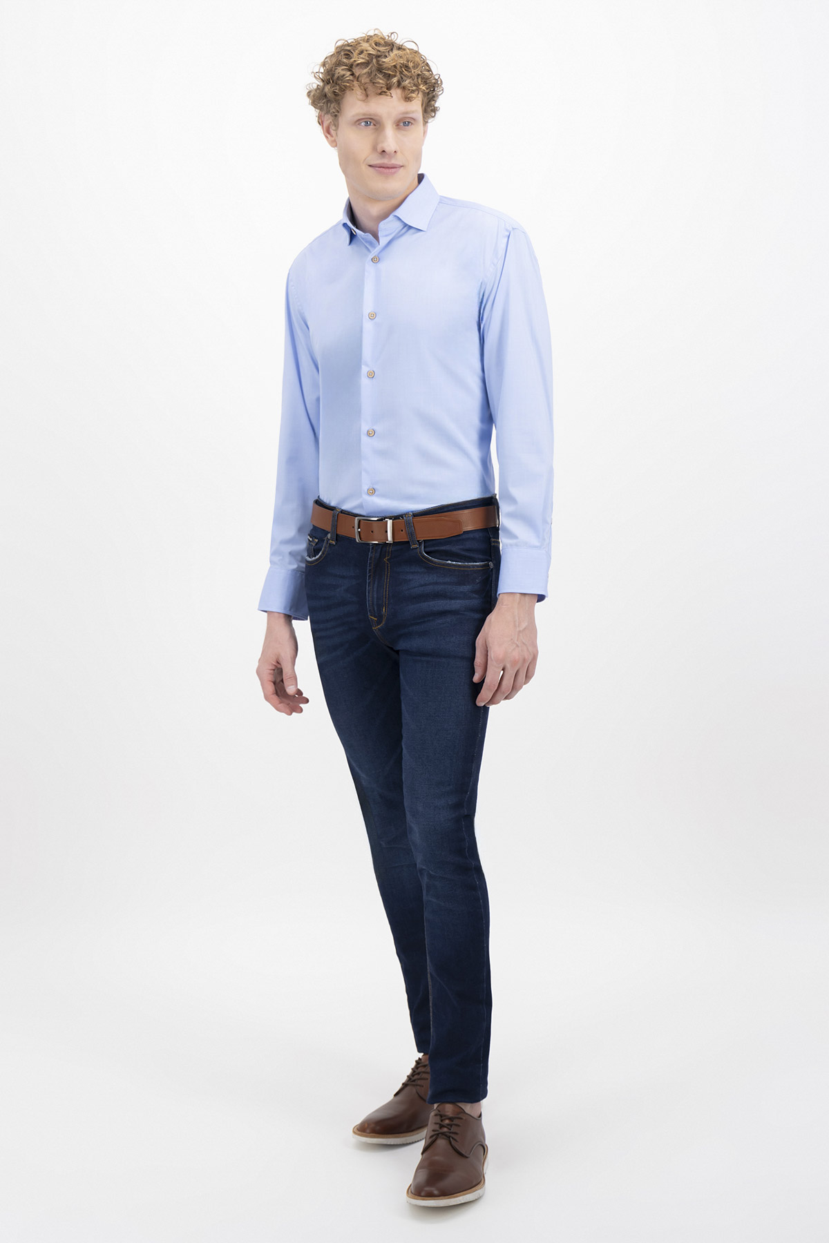 CAMISA FORMAL TLAOLLI CONTEMPORARY FIT MENS FASHION image number 3