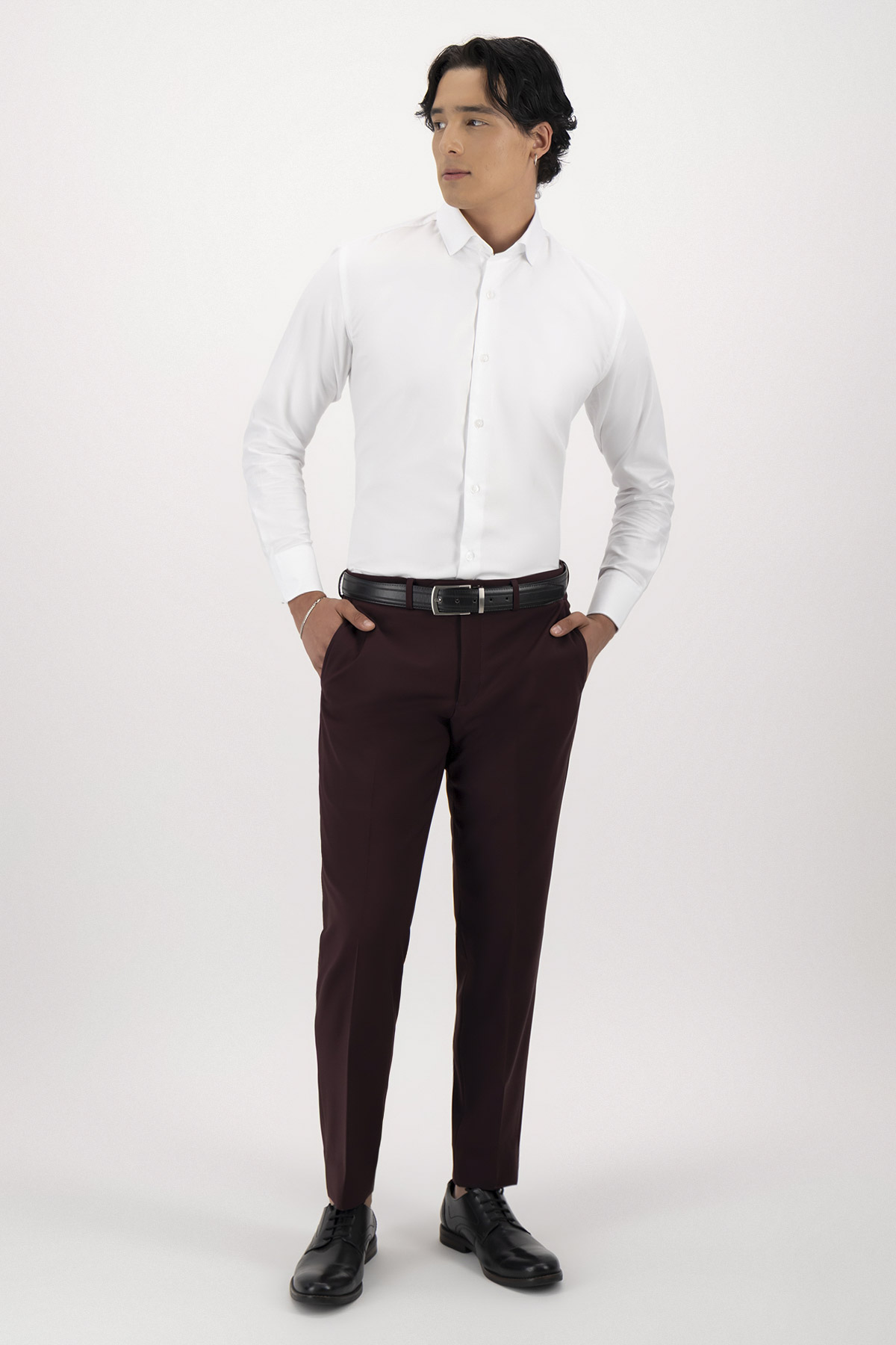 Pantalón Fresco Di Lana Slim Fit Lamberti