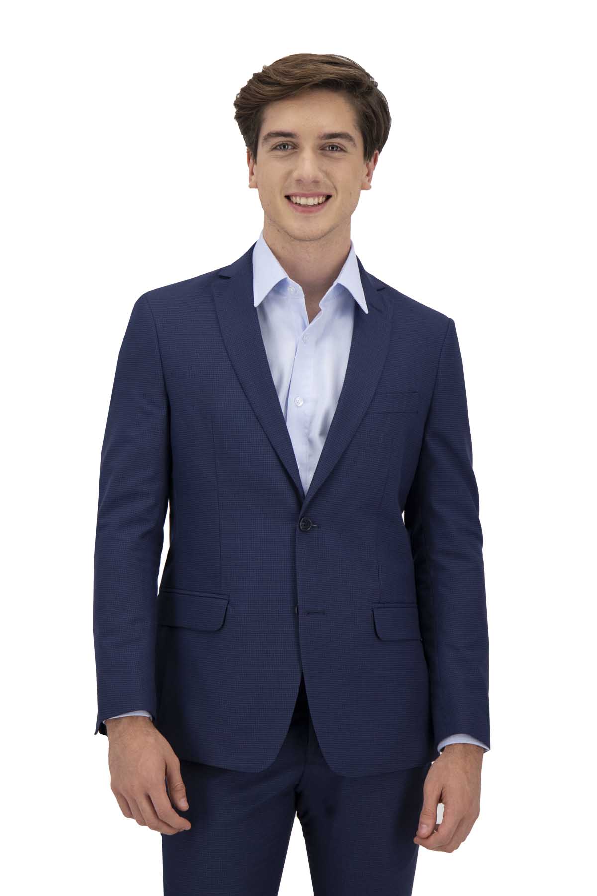 TRAJE AZUL SLIM FIT SONNETI UO image number 1