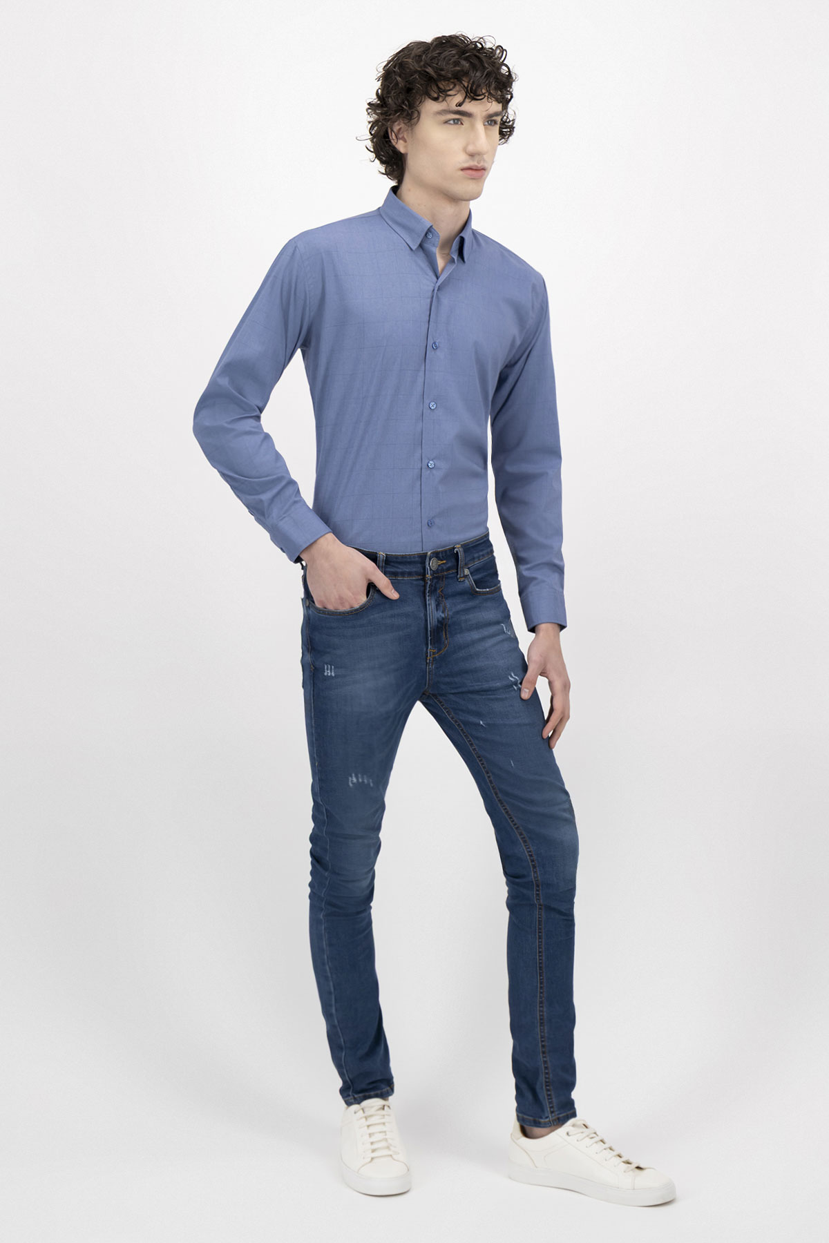 Camisa Formal Milk Touch Slim Fit Lmental image number 3