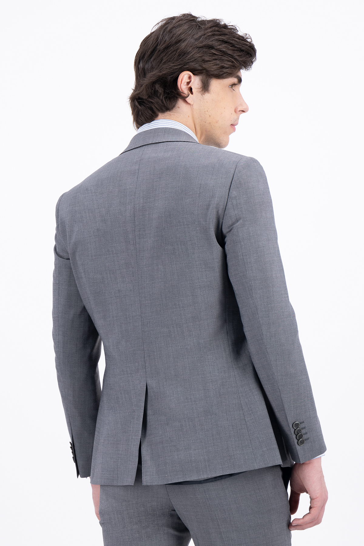 TRAJE COLOR GRIS SLIM FIT LAMBERTI image number 2