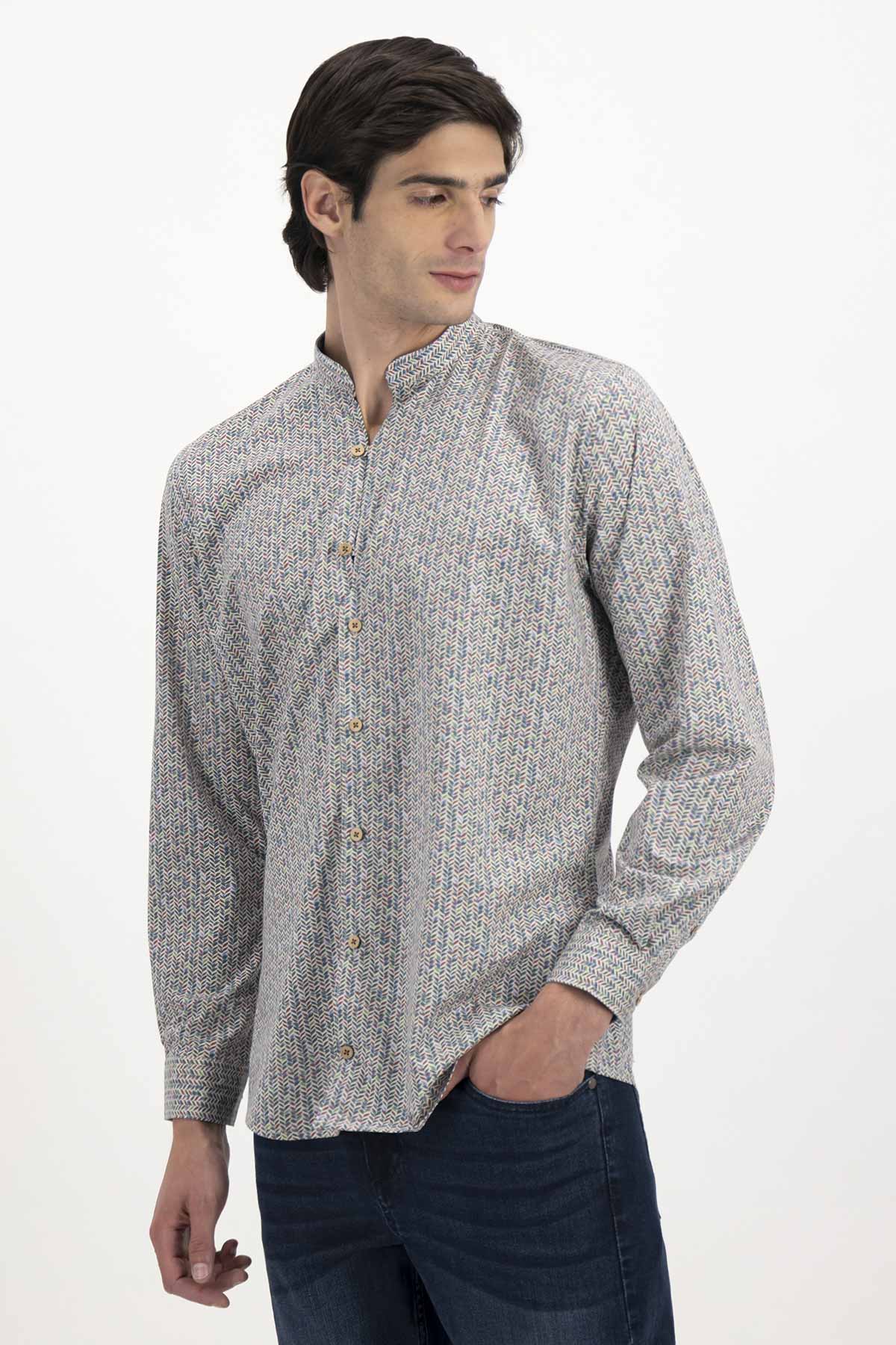 CAMISA CASUAL TLAOLLI SLIM FIT MENS FASHION