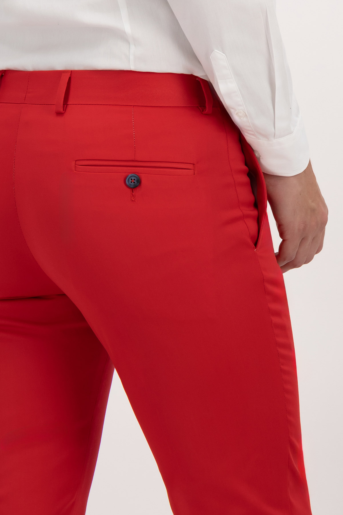 PANTALÓN SEPARATE VESTIR ROJO SLIM FIT LMENTAL image number 3