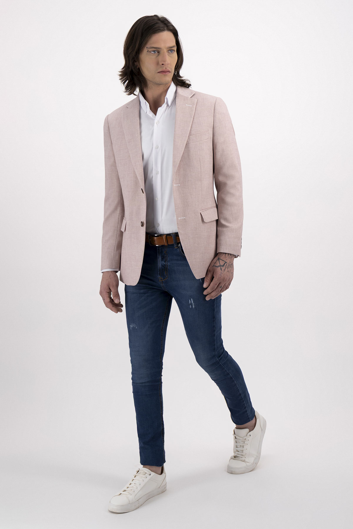 Saco formal slim fit lmental image number 2