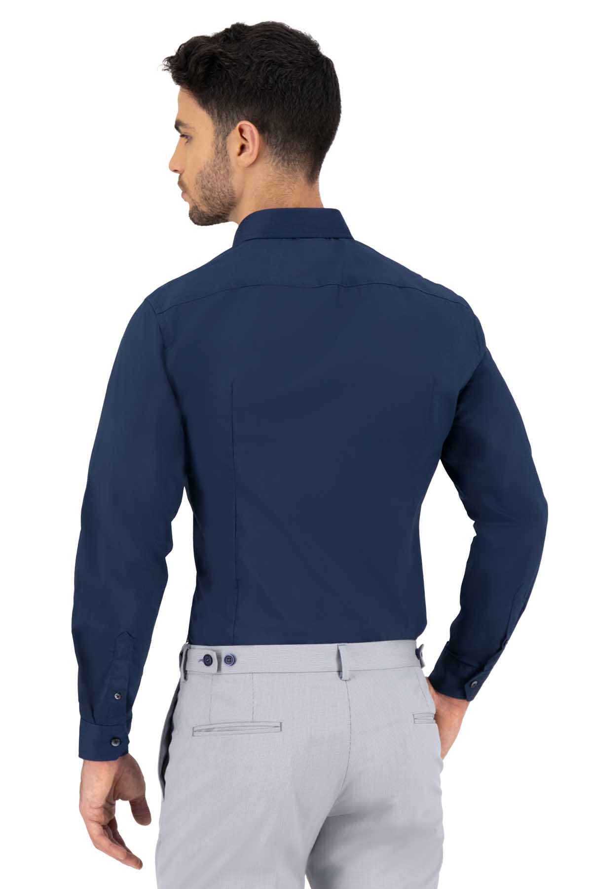 CAMISA CASUAL AZUL MARINO SLIM FIT LMENTAL image number 2