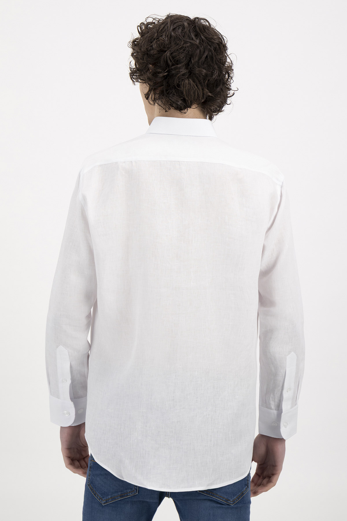 Camisa Casual Linen Contemporary Fit Lamberti