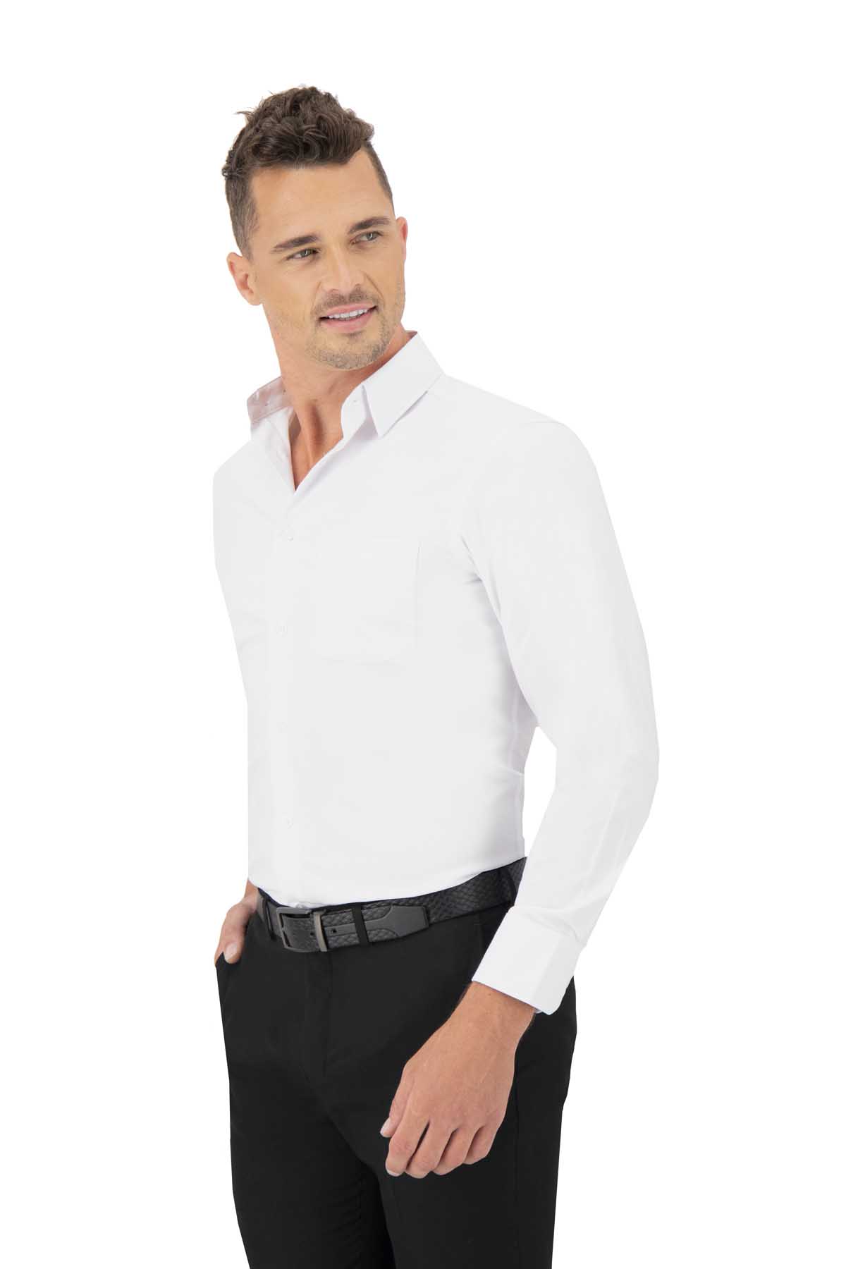 CAMISA BLANCA VESTIR CONTEMPORANEO SONNETI UO