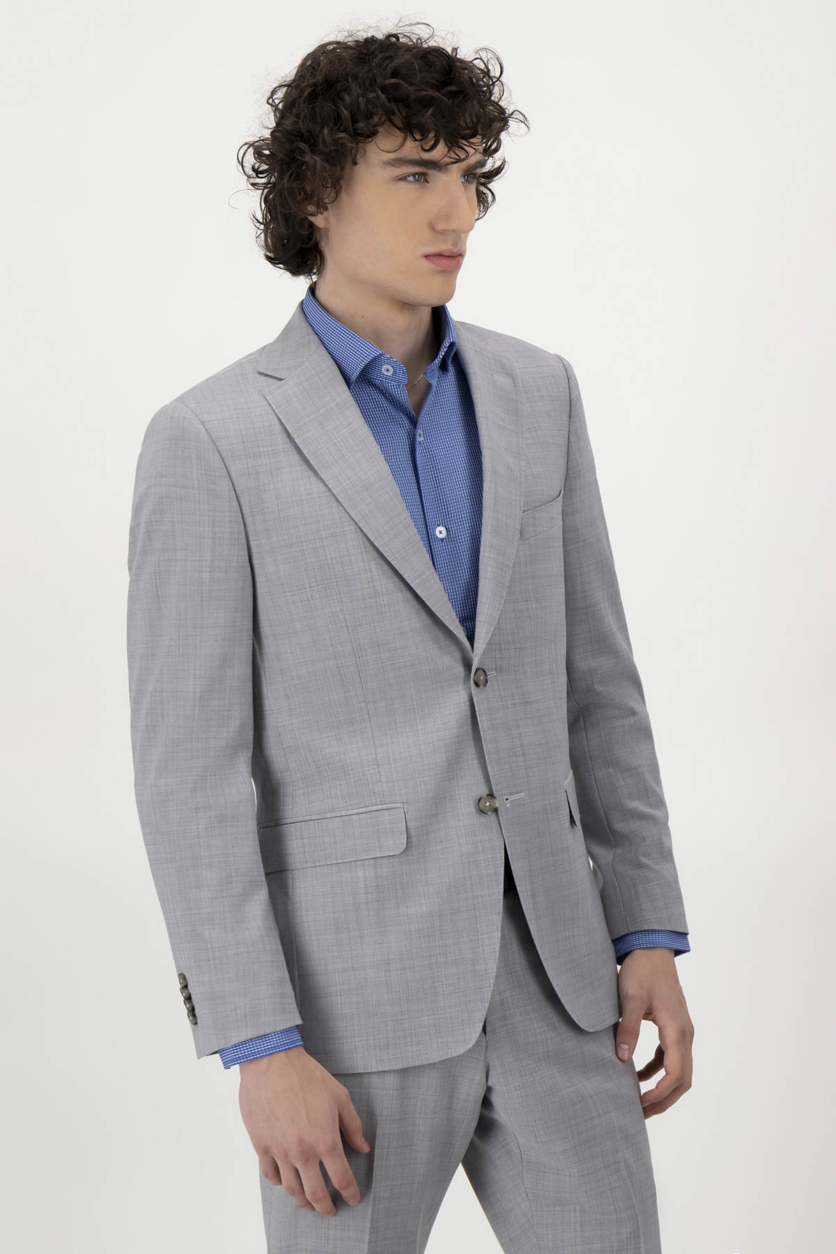 Traje Fresco Di Lana Slim Fit Lamberti