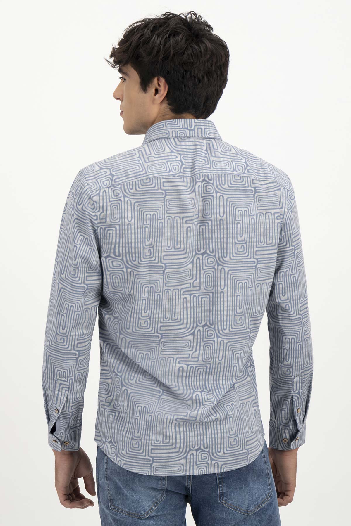 CAMISA CASUAL TLAOLLI SLIM FIT MENS FASHION