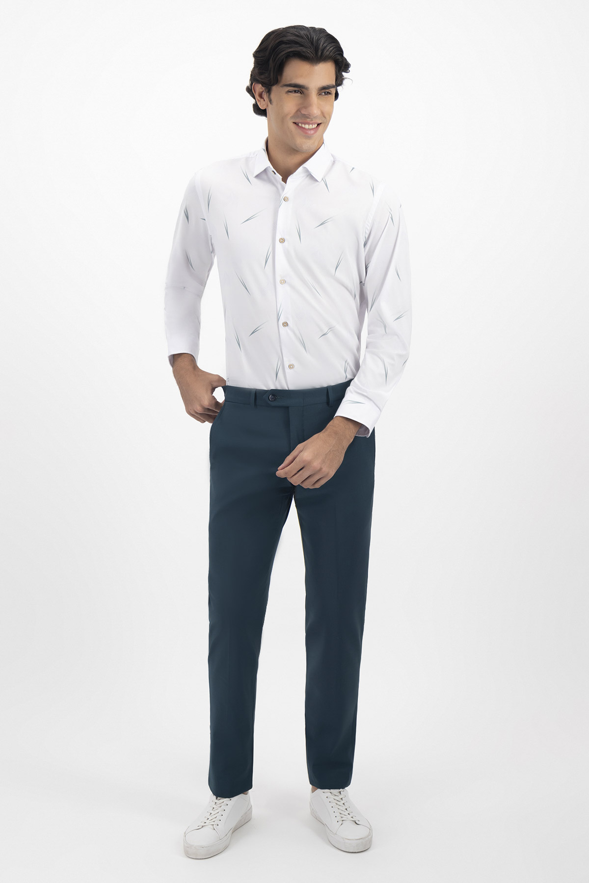 CAMISA CASUAL TLAOLLI SLIM FIT MENS FASHION image number 3