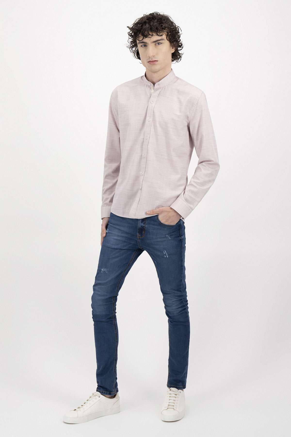 Camisa Casual Bamboo Fiber Slim Fit Lmental image number 3