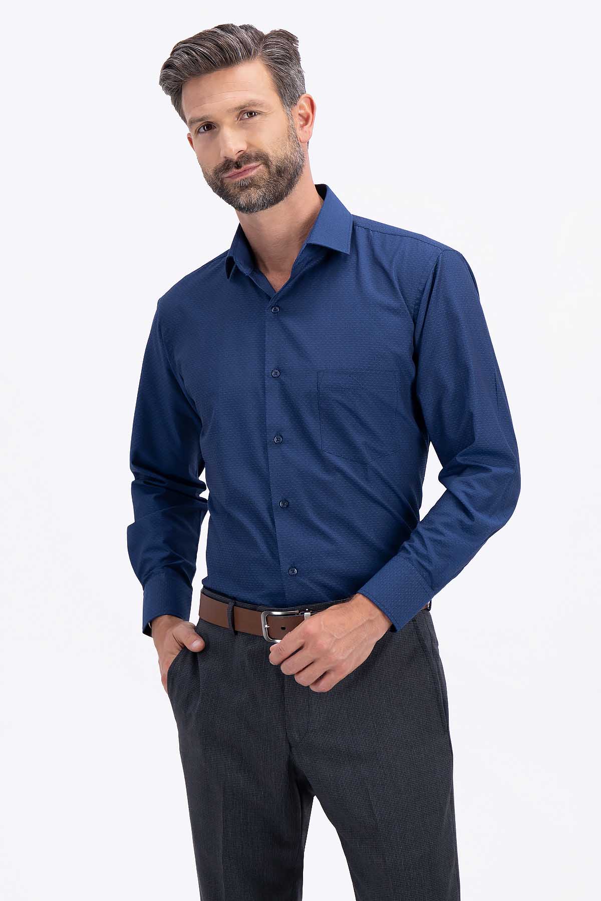 Camisa azul navy deals